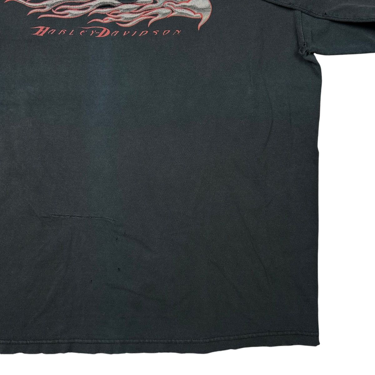 Harley Davidson Vintage Thrashed Harley Davidson Long Sleeve Flame Tee Size US XL / EU 56 / 4 - 5 Thumbnail