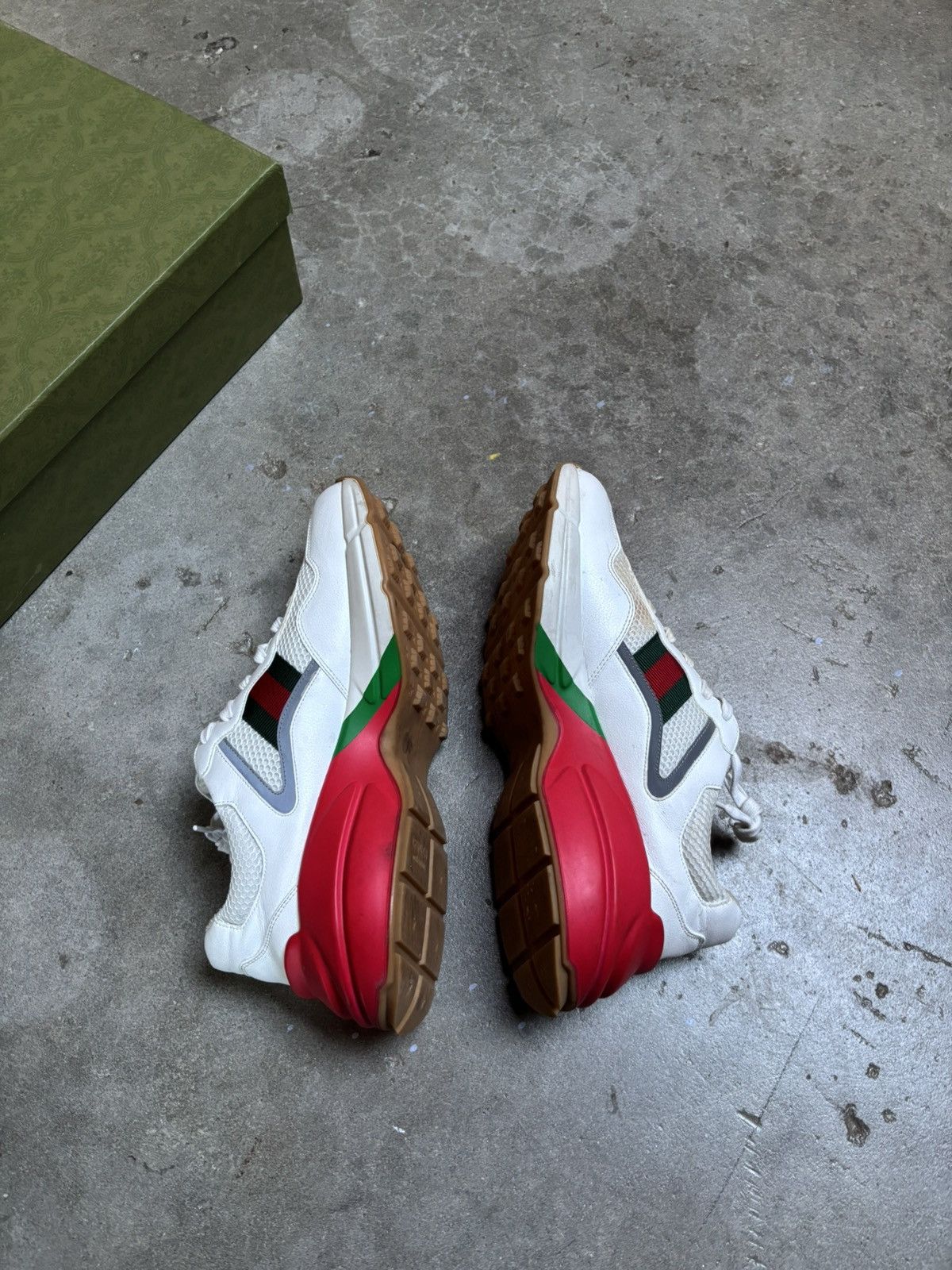 Gucci Gucci Rhyton 'White Red Green Reflective' Size US 11 / EU 44 - 8 Thumbnail