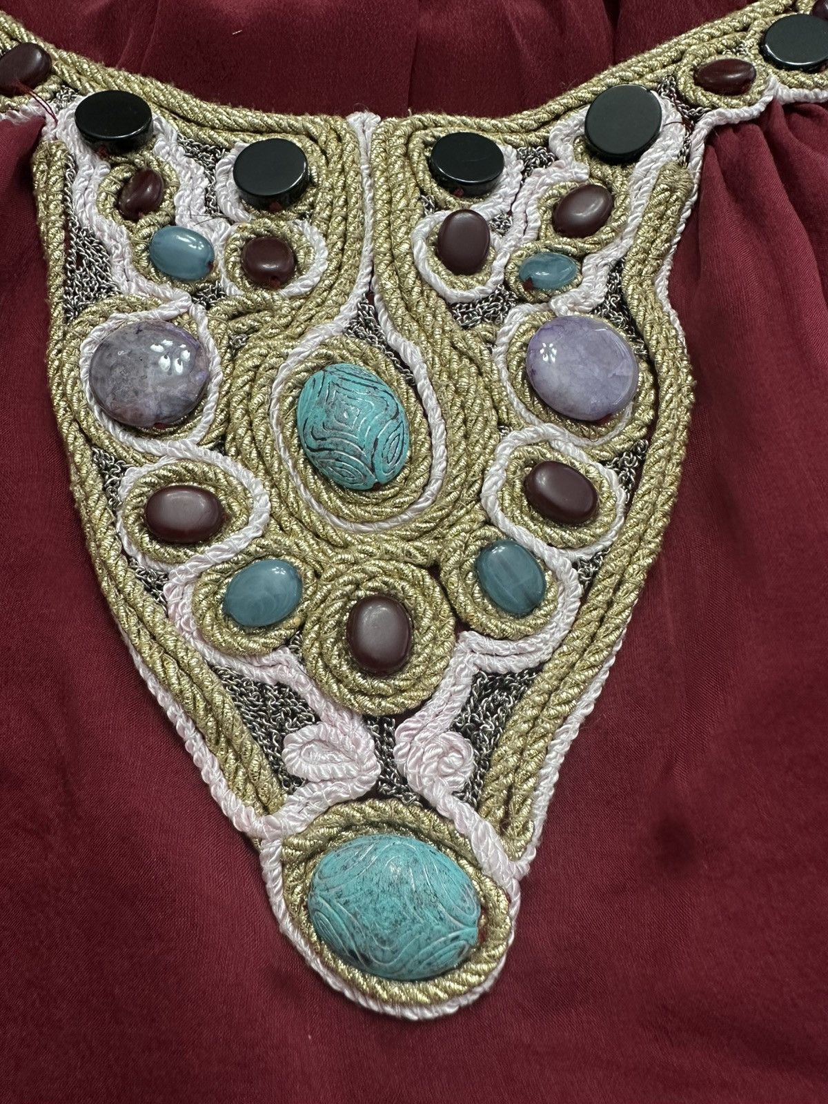 Other CATHERINE MALANDRINO Vintage heavily adorned silk top Size M / US 6-8 / IT 42-44 - 4 Thumbnail