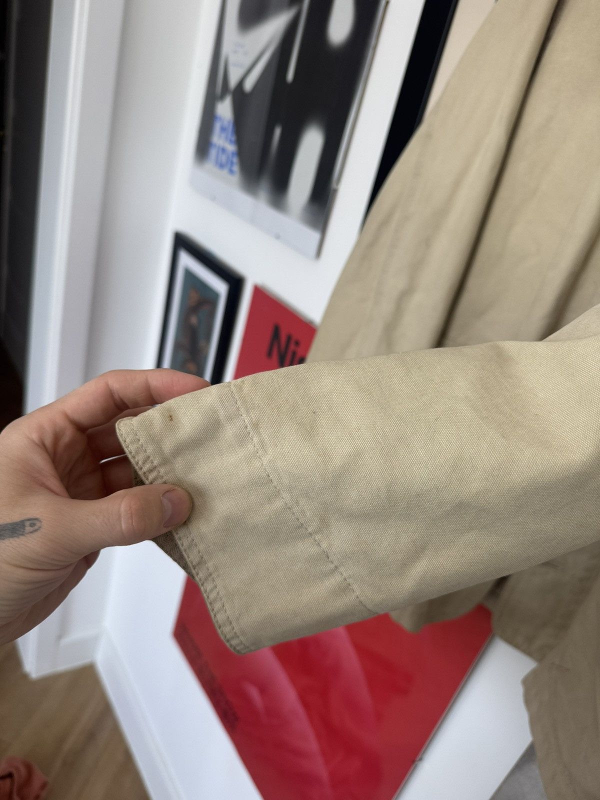 Marlboro Classics Marlboro Classics Vintage Washed Beige Jacket Chore Coat Size US M / EU 48-50 / 2 - 11 Thumbnail