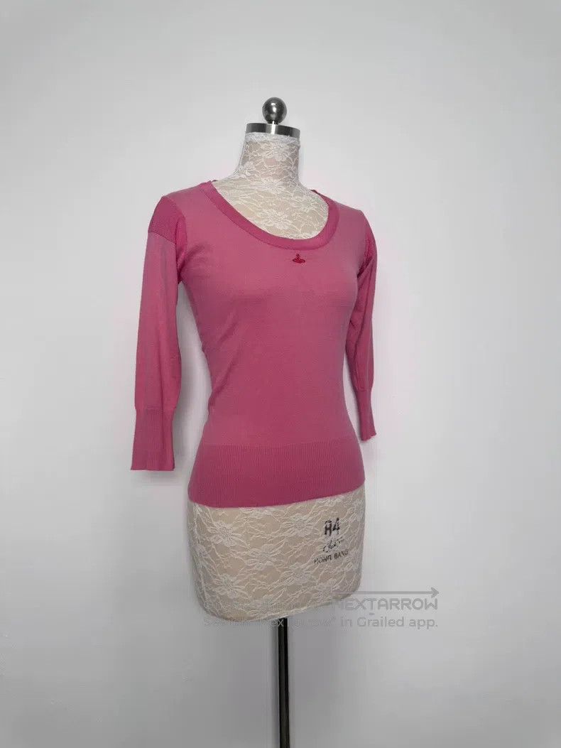 Vivienne Westwood Vivienne Westwood Pink Red Orb Embroidery Raglan Nine-Quar Size L / US 10 / IT 46 - 2 Thumbnail