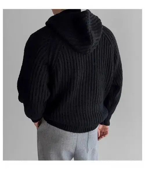 Other Knit Thick Sweater Vintage XL Hooded Jacket Coat Size US XL / EU 56 / 4 - 7 Thumbnail