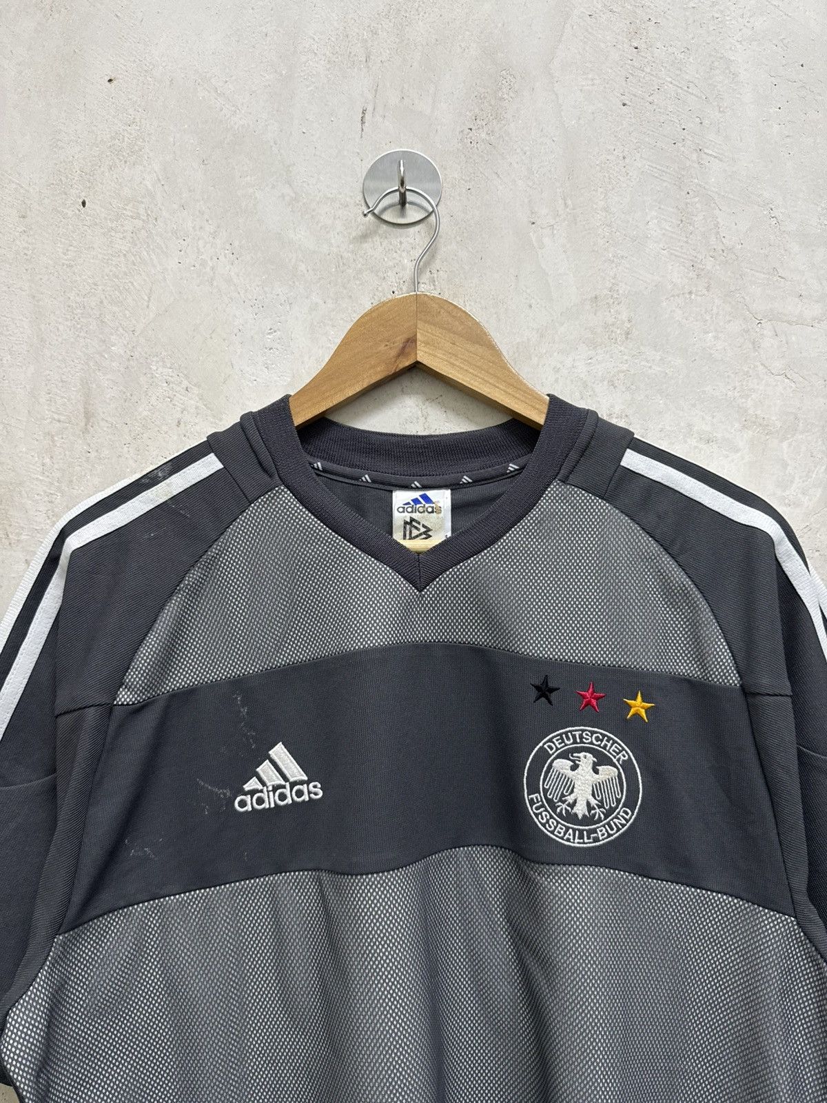 Adidas 2002 Germany World Cup Away Kit Jersey Size US L / EU 52-54 / 3 - 2 Thumbnail