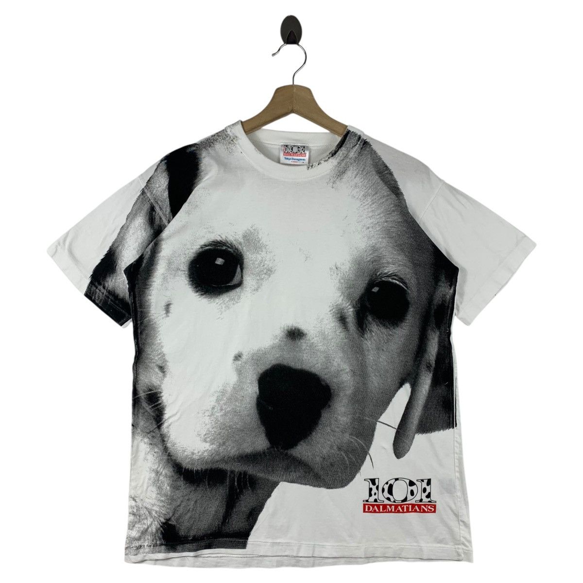 Vintage Vintage 101 DALMANTION overprint dog printed tee Size US M / EU 48-50 / 2 - 1 Thumbnail