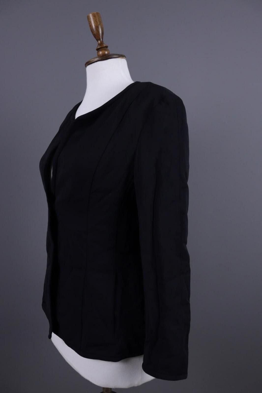 Eton Eton Black V-Neck Single Breasted Blazer Jacket Size 42 Size M / US 6-8 / IT 42-44 - 9 Thumbnail