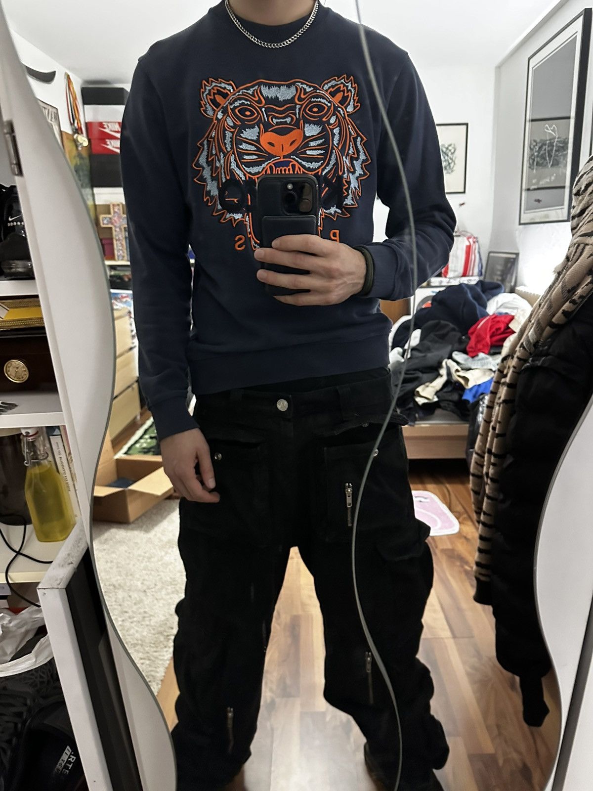 Kenzo Kenzo Navy logo Crewneck Size US S / EU 44-46 / 1 - 4 Thumbnail