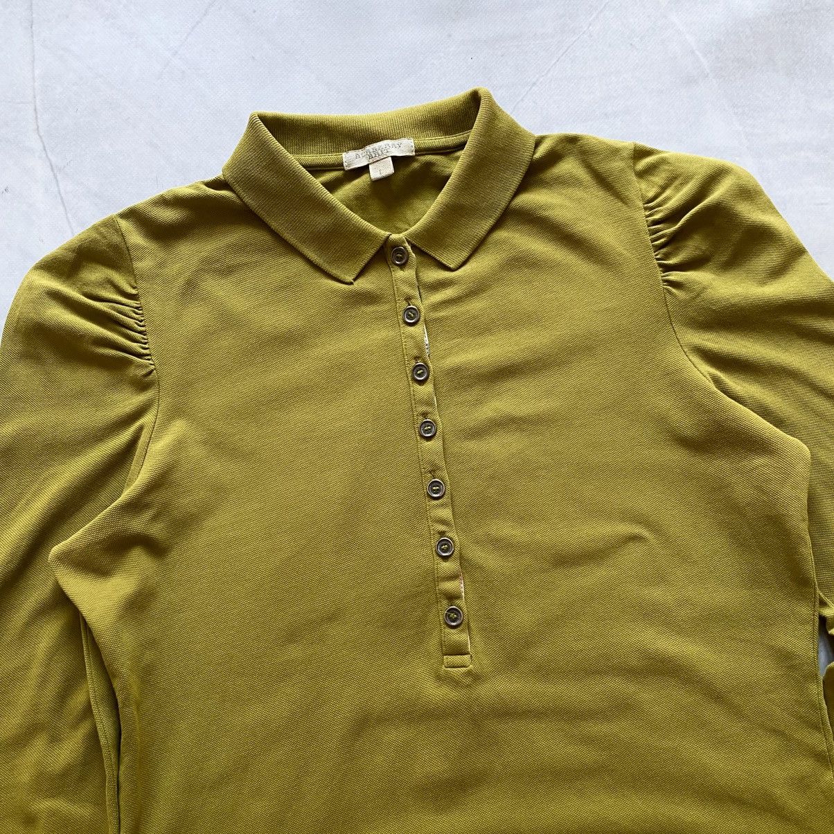 Burberry Vintage Burberry Brit Small Embroidered Logo Longsleeve Tee Size L / US 10 / IT 46 - 4 Thumbnail