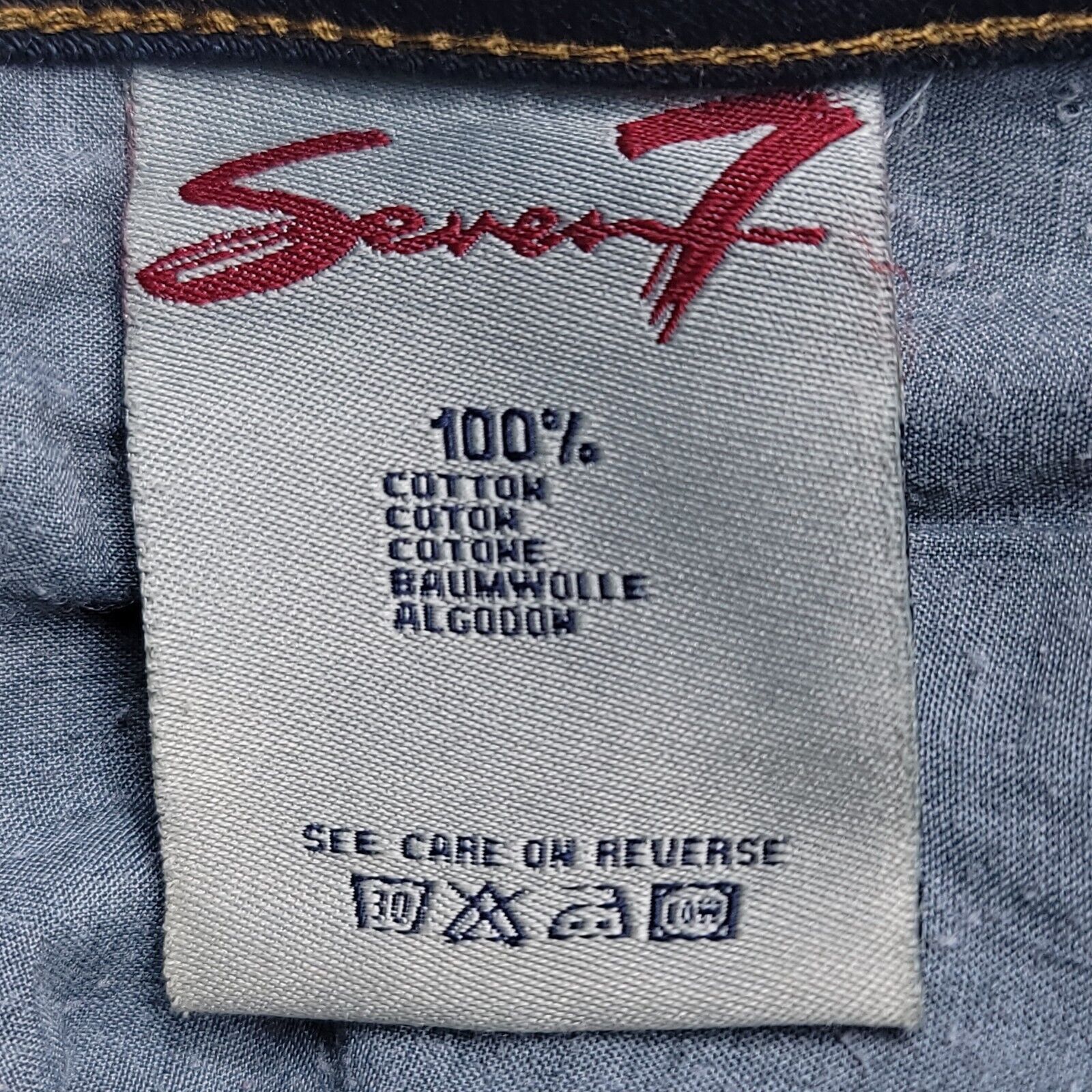 Seven 7 Seven7 Casual Button Zip Denim Jeans Womens Size 16 Blue Size 38" / US 16 / IT 52 - 5 Thumbnail