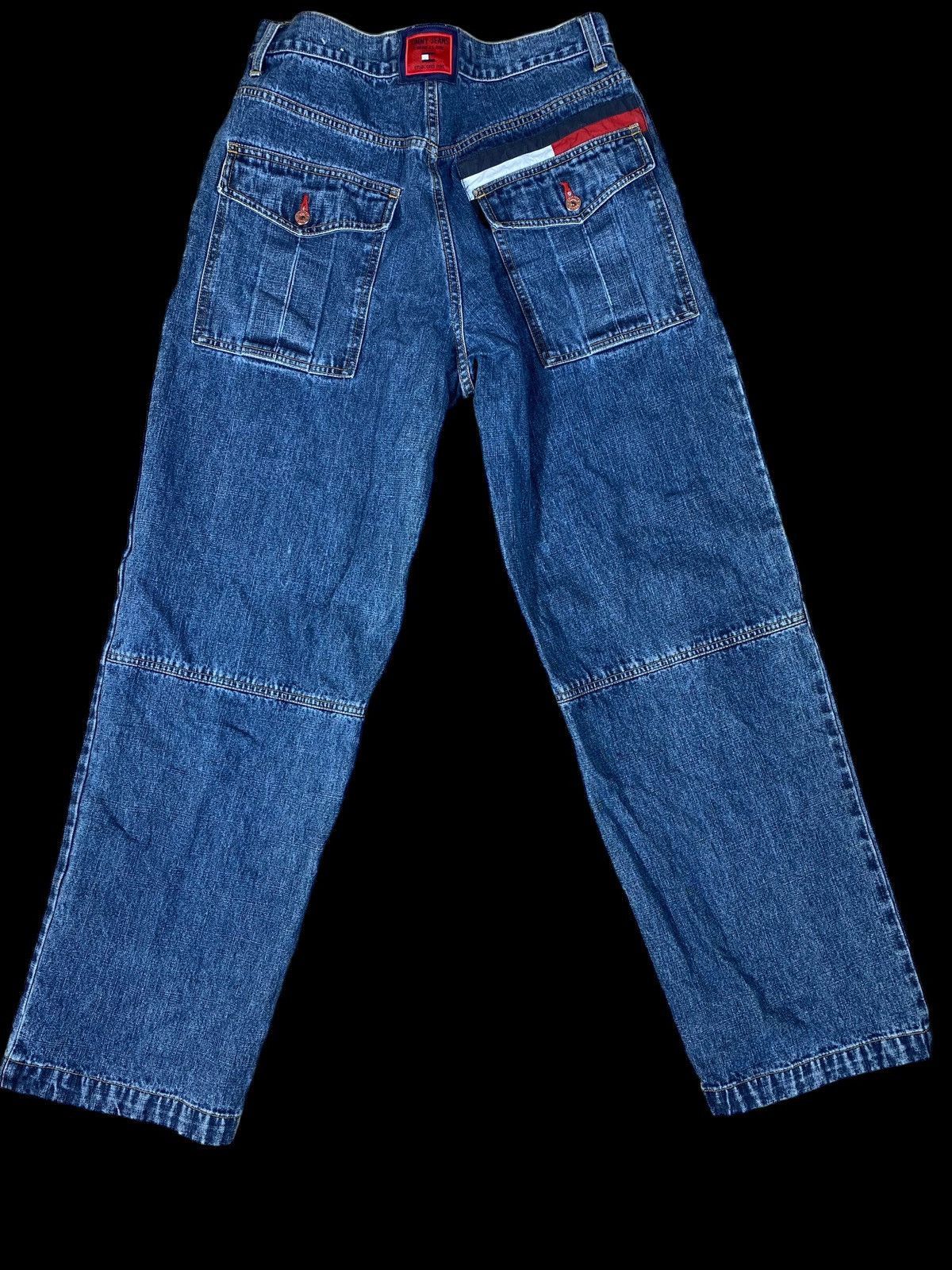 Tommy Jeans × Vintage Vintage Y2K Tommy Hilfiger Carpenter Baggy jeans Size US 31 - 2 Thumbnail