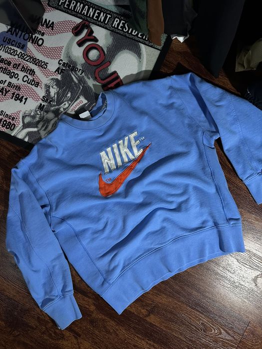 Nike Vintage Nike Baby blue Sweater Grailed