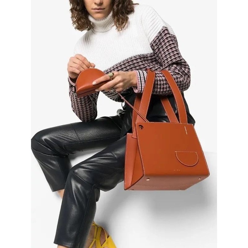Other DANSE LENTE Margot Leather Tote Bag Sunset Orange Size ONE SIZE - 1 Thumbnail