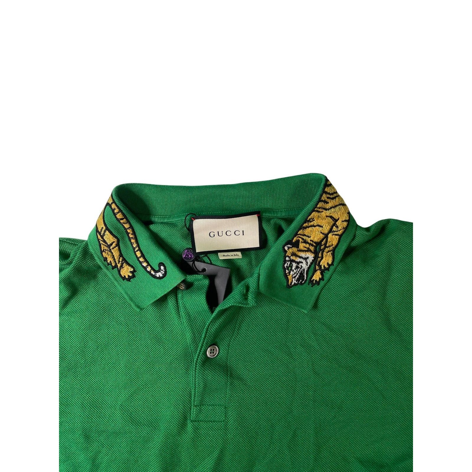 Gucci Gucci 'Tiger' Green Polo Size US XXL / EU 58 / 5 - 2 Thumbnail