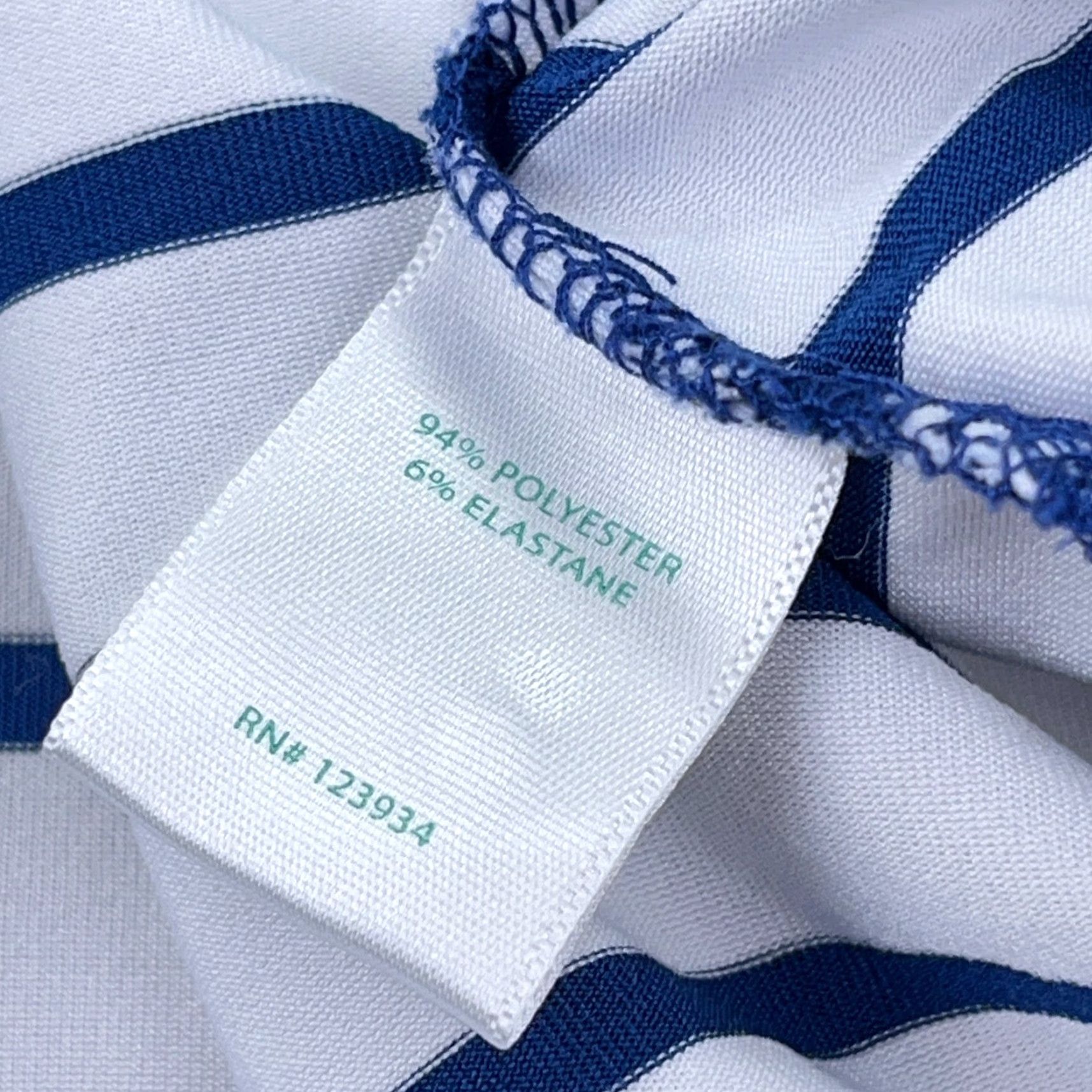 Southern Tide Southern Tide Polo Shirt Men Large Blue White Red Performance Wicking Golf Adult Size US L / EU 52-54 / 3 - 5 Thumbnail
