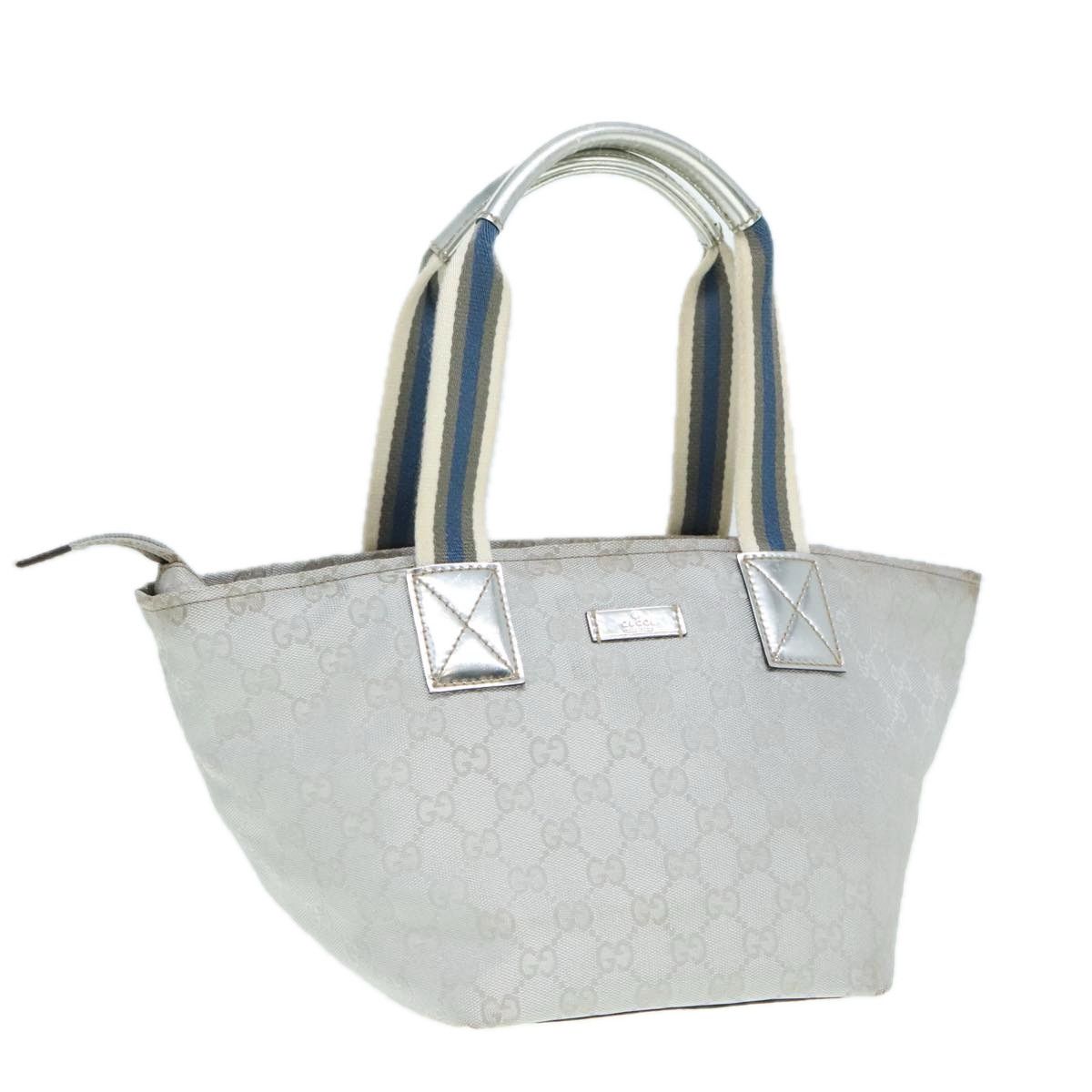 Gucci Sherry Grey Canvas Handbag (Pre-Owned) Size ONE SIZE - 1 Thumbnail
