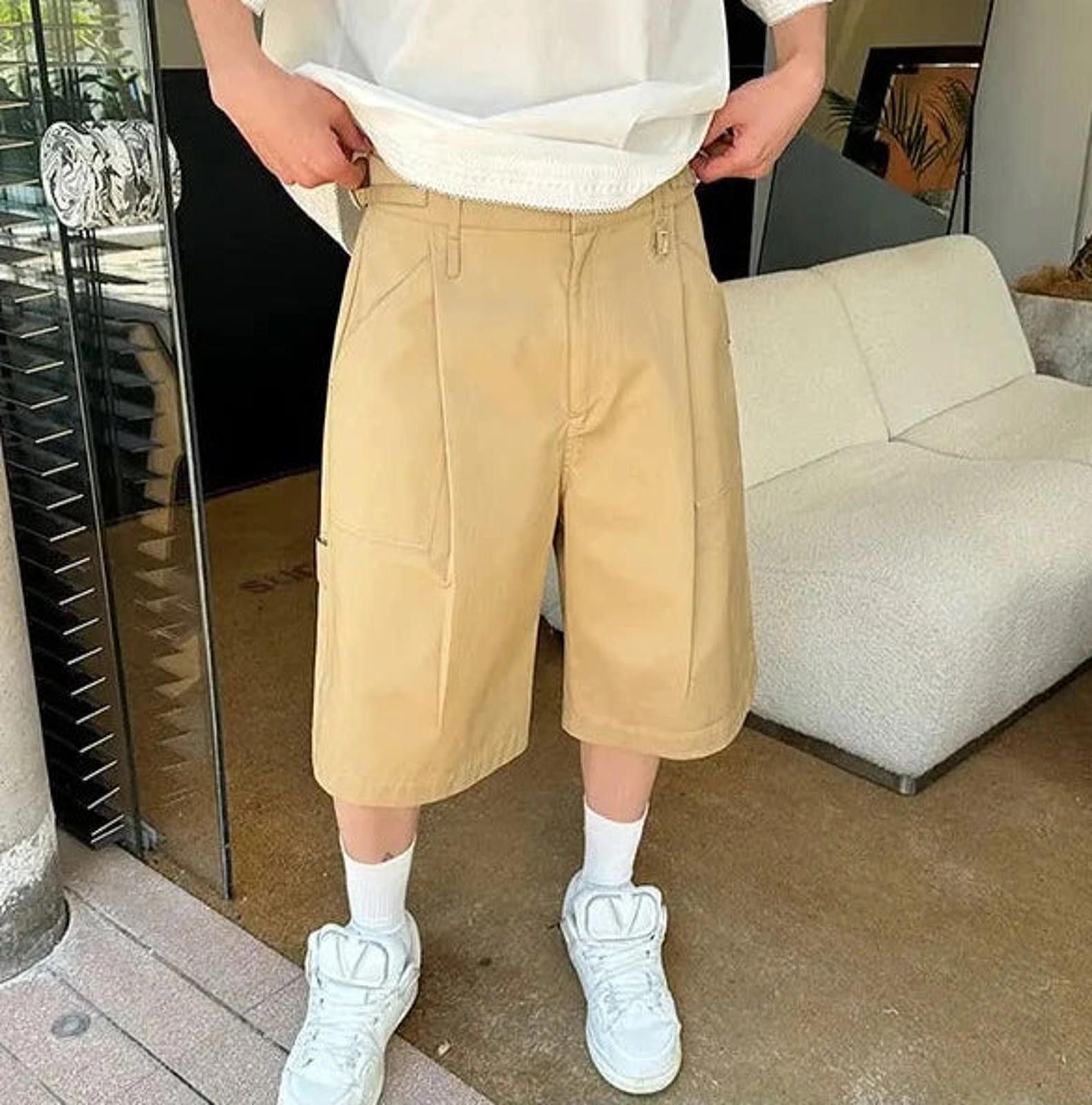 Vintage Long Length Carpenter Shorts Size US 32 / EU 48 - 4 Thumbnail