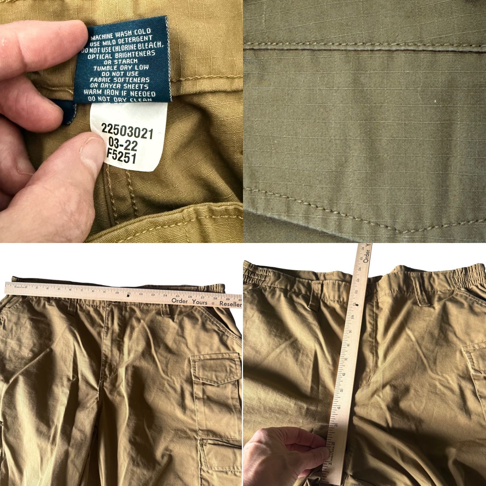 Propper Propper Cargo Pants Elastic Waist Beige Khaki 42x31 Pants Mens Military Tactical Workwear Cargo Pockets Ripstop Size US 42 / EU 58 - 8 Thumbnail