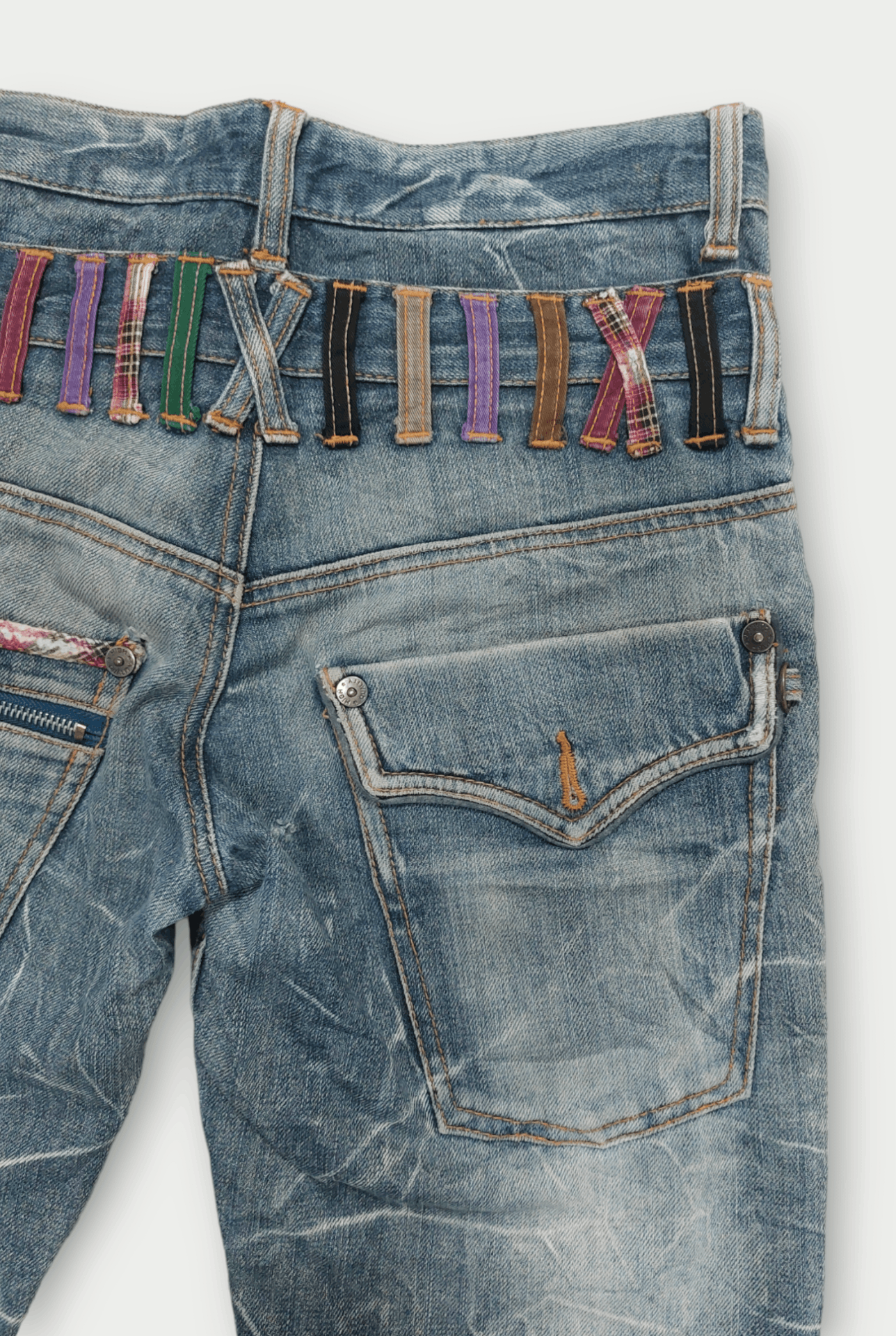 Japanese Brand Nylaus Double Waist Denim Size US 30 / EU 46 - 11 Thumbnail