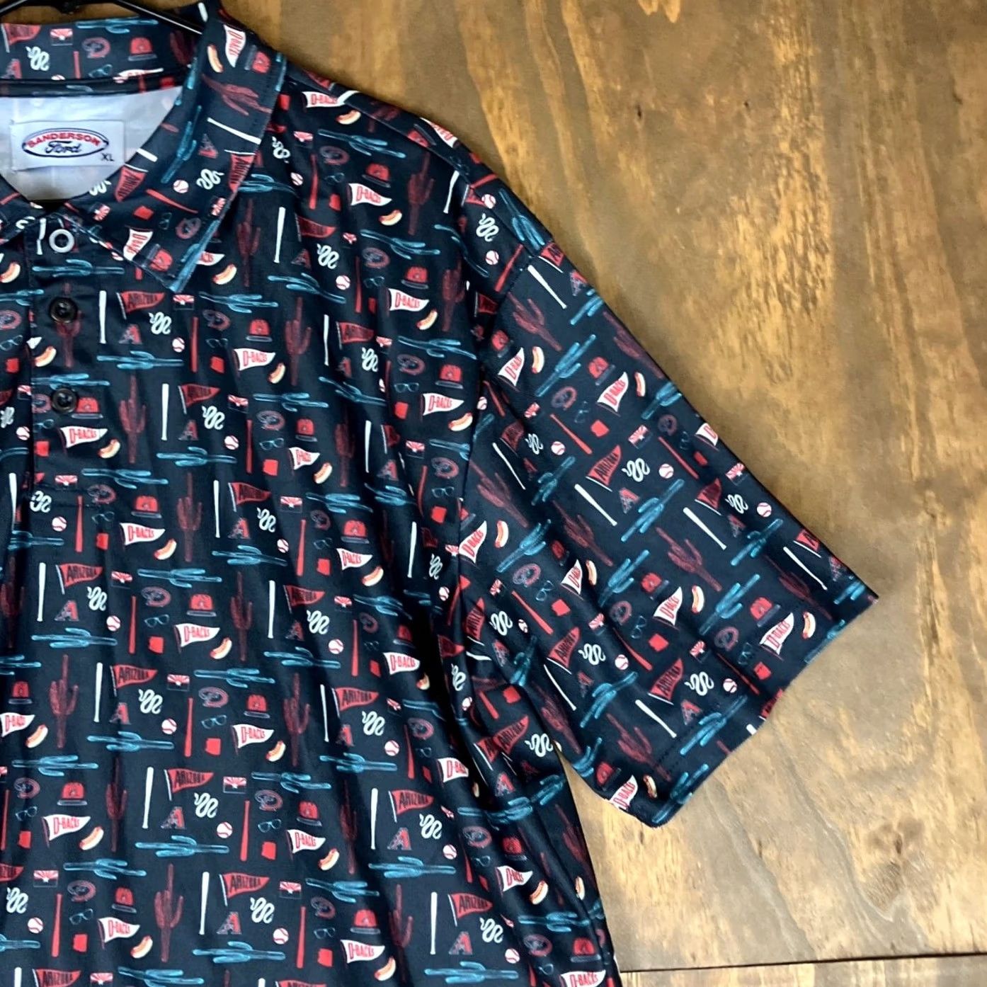 Ford Sanderson Ford Polo Mens Shirt Blue Arizona Diamondbacks Fathers Day XL Shirt Size US XL / EU 56 / 4 - 5 Thumbnail