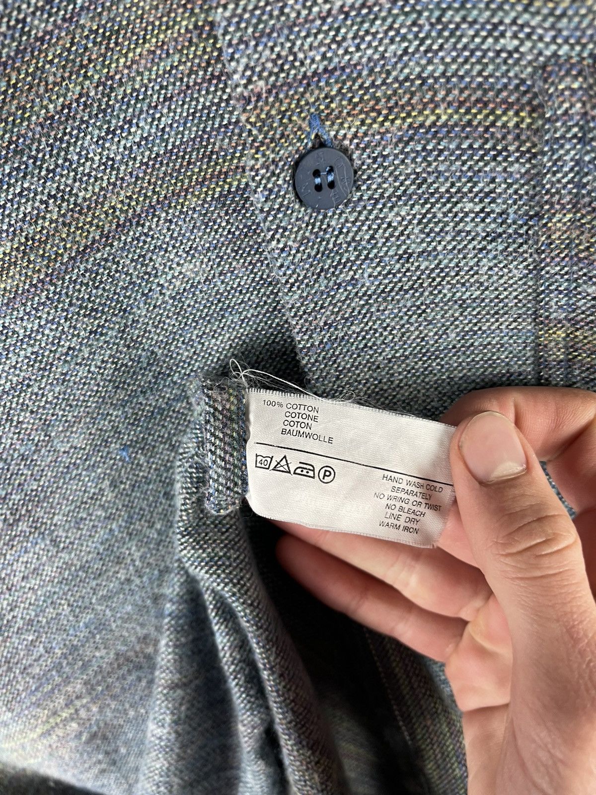 Missoni × Vintage Vintage Missoni Cotton Flanel Shirt Made in Italy Size US M / EU 48-50 / 2 - 10 Thumbnail