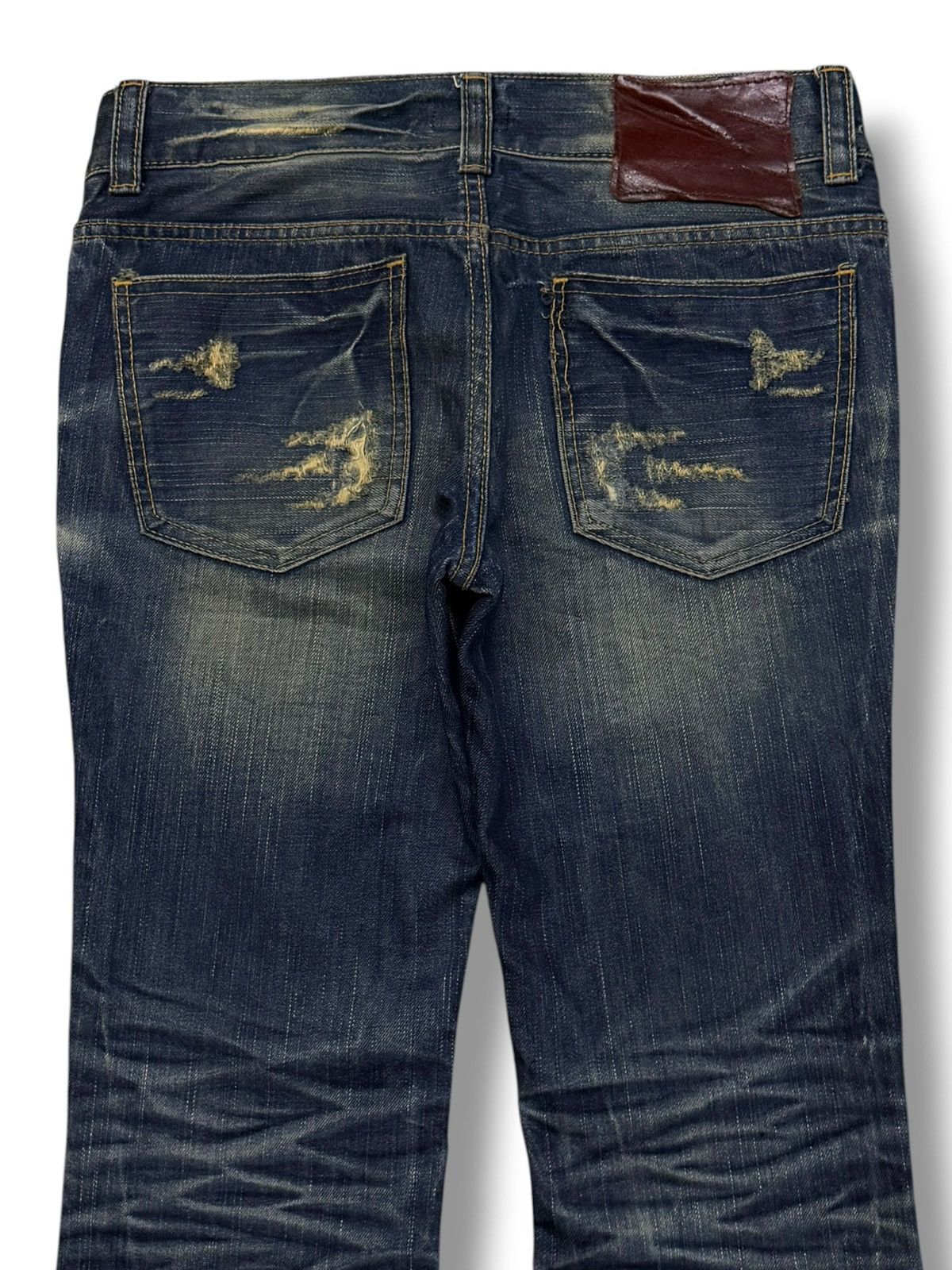 Japanese Brand Vintage Y2K Maraxia Bootcut Flared Denim | Vintage Fade W30 Size 30" / US 8 / IT 44 - 5 Thumbnail