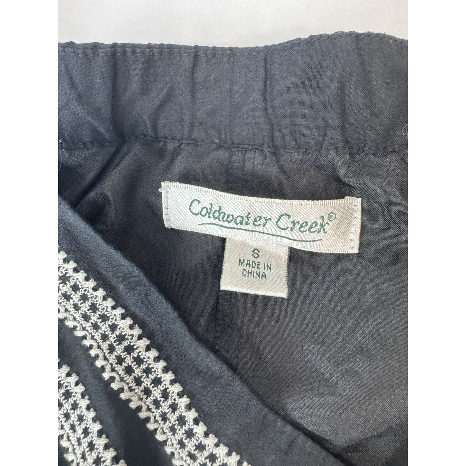 Coldwater Creek Romantic Embroidered Maxi Skirt Coldwater Creek Black Small Size 30" / US 8 / IT 44 - 7 Thumbnail