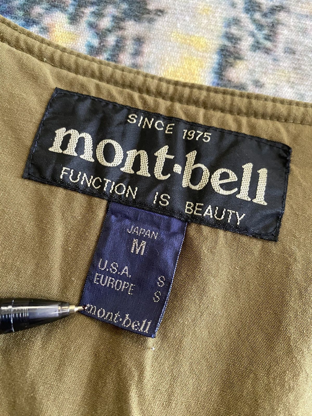 Montbell × Vintage Mont-bell Olive Nylon Vest Size US S / EU 44-46 / 1 - 4 Thumbnail