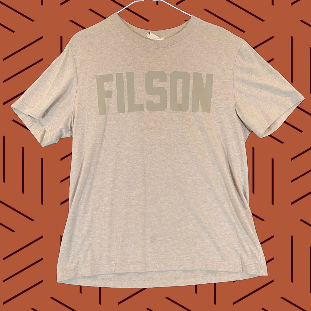 Filson Filson Shirt Mens Large Brown Outdoor Hiking Tee Short Sleeve Spellout Casual Size US L / EU 52-54 / 3 - 1 Thumbnail