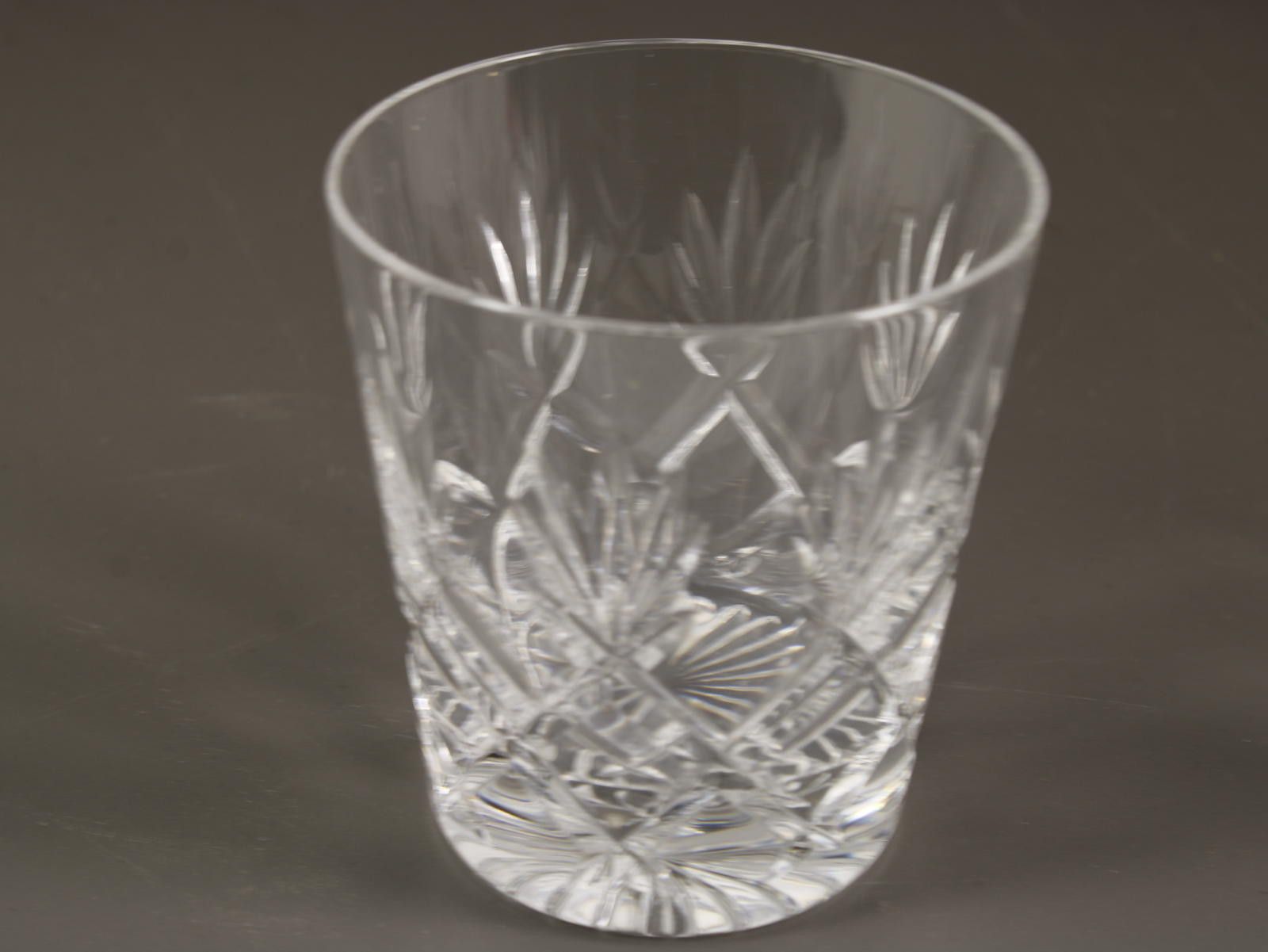 The Unbranded Brand Lead Crystal Cut Glass Set Of 2 Tumblers 4" Size ONE SIZE - 5 Thumbnail