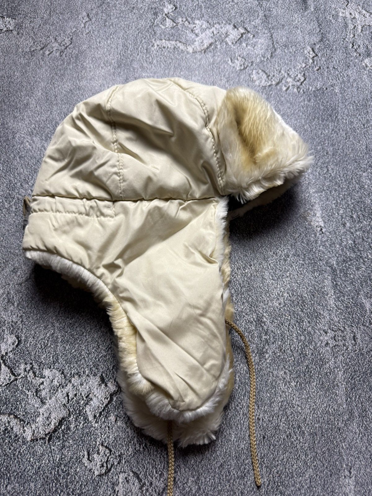 Other Y2K Nylon Lace Ushanka Vintage Fuzzy Warm Trapper Hat lgb Size ONE SIZE - 3 Thumbnail