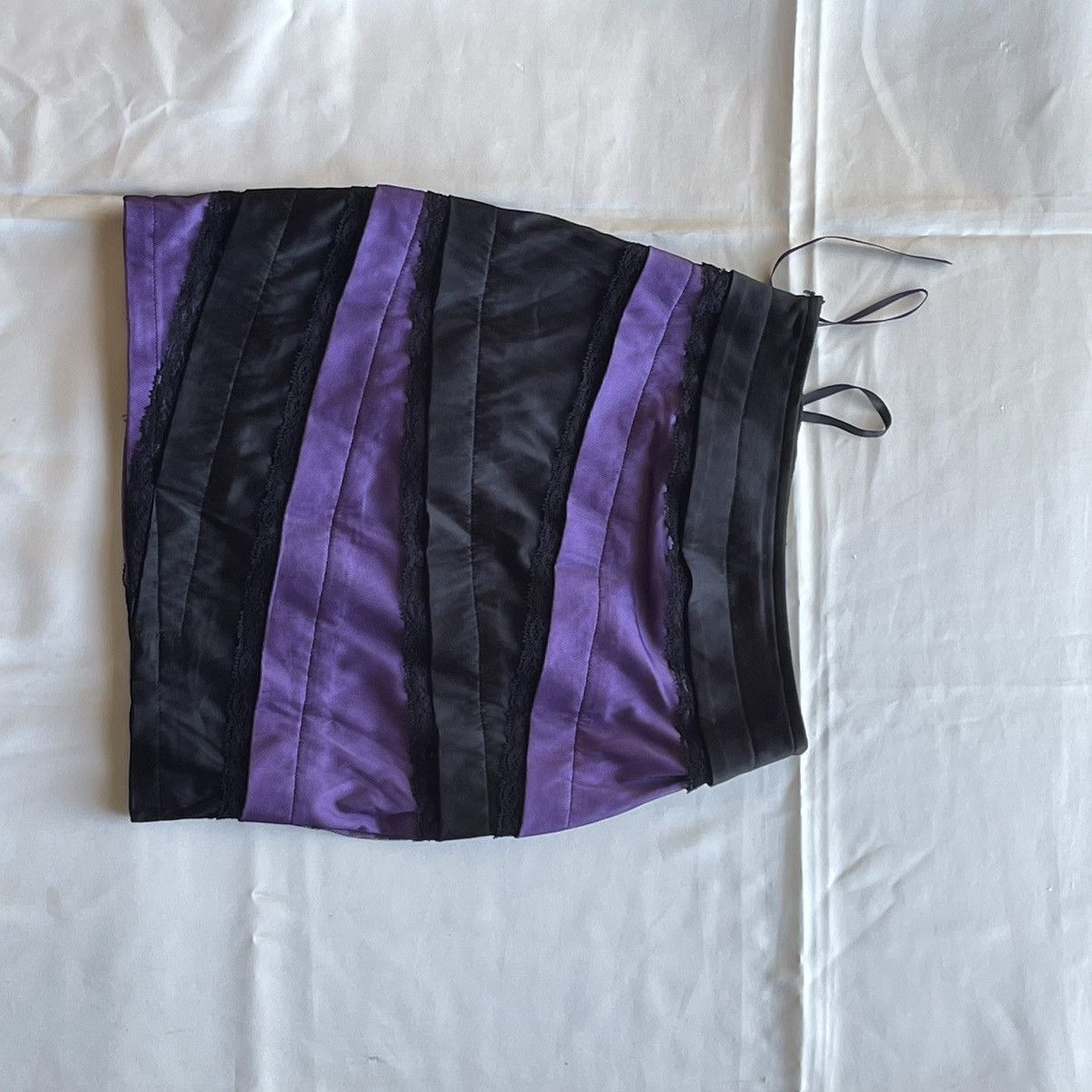 Japanese Brand Purple/Black Skirt Size 26" / US 2 / IT 38 - 4 Thumbnail