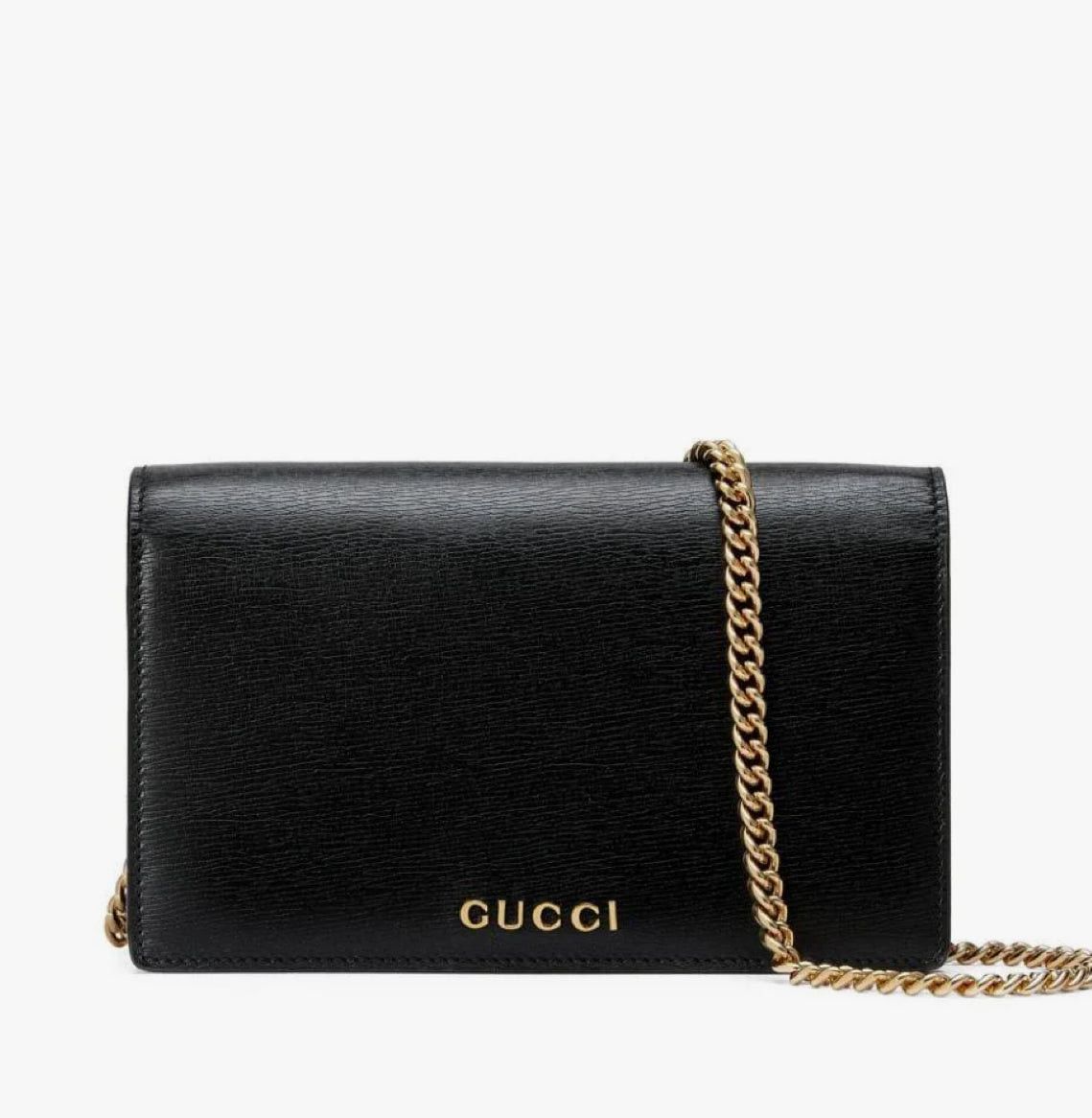 Gucci Gucci Logo Wallet On Chain Crossbody Size ONE SIZE - 1 Thumbnail