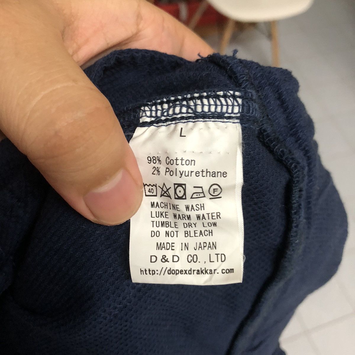 Japanese Brand DL Dope Drakkar Dark Blue Cargo Multipocket Pants #C736 Size US 32 / EU 48 - 19 Thumbnail