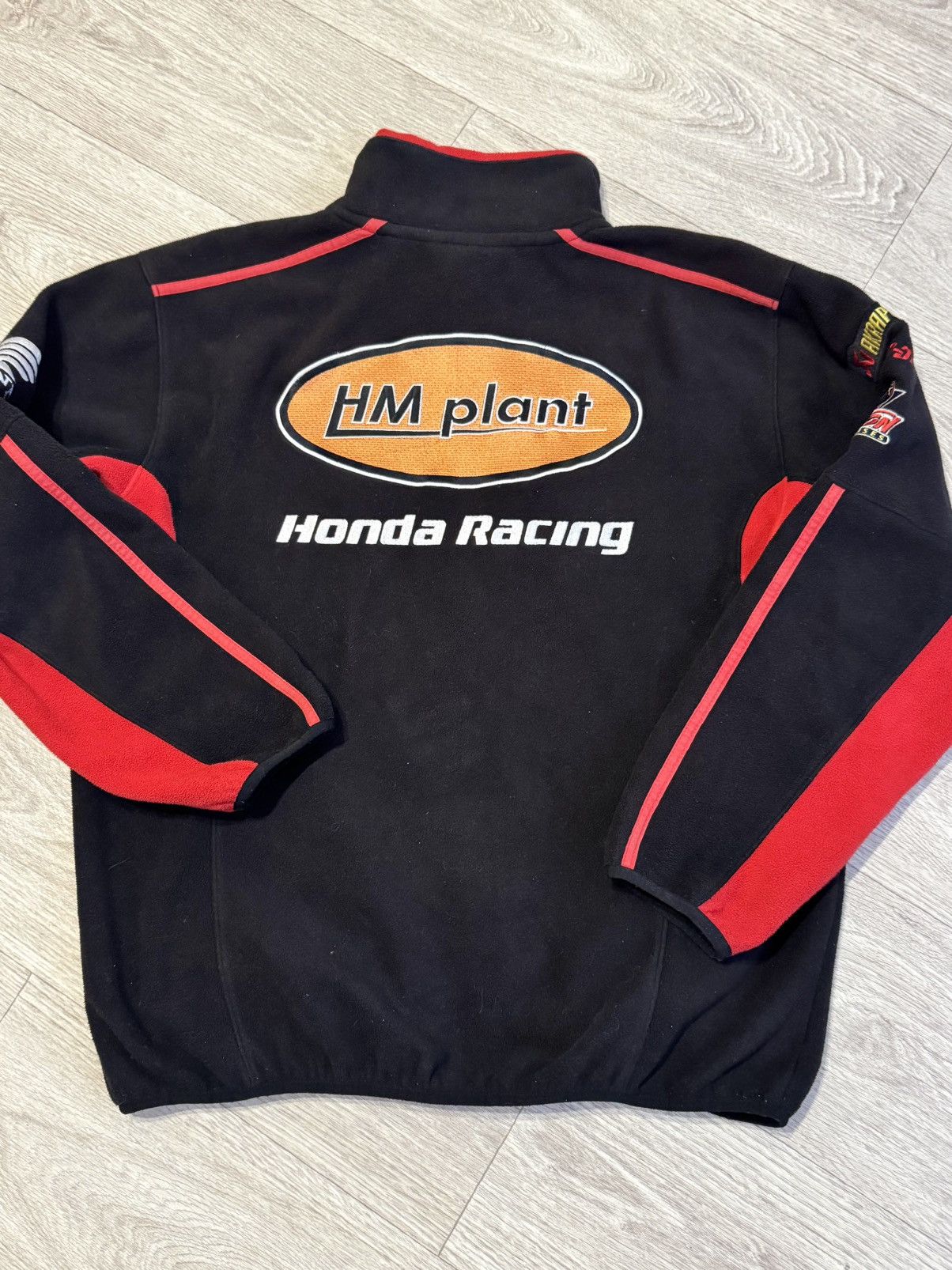 Honda 🔷Vintage Honda Racing Fleece Sweatshirt 90s🔷 Size US M / EU 48-50 / 2 - 8 Thumbnail