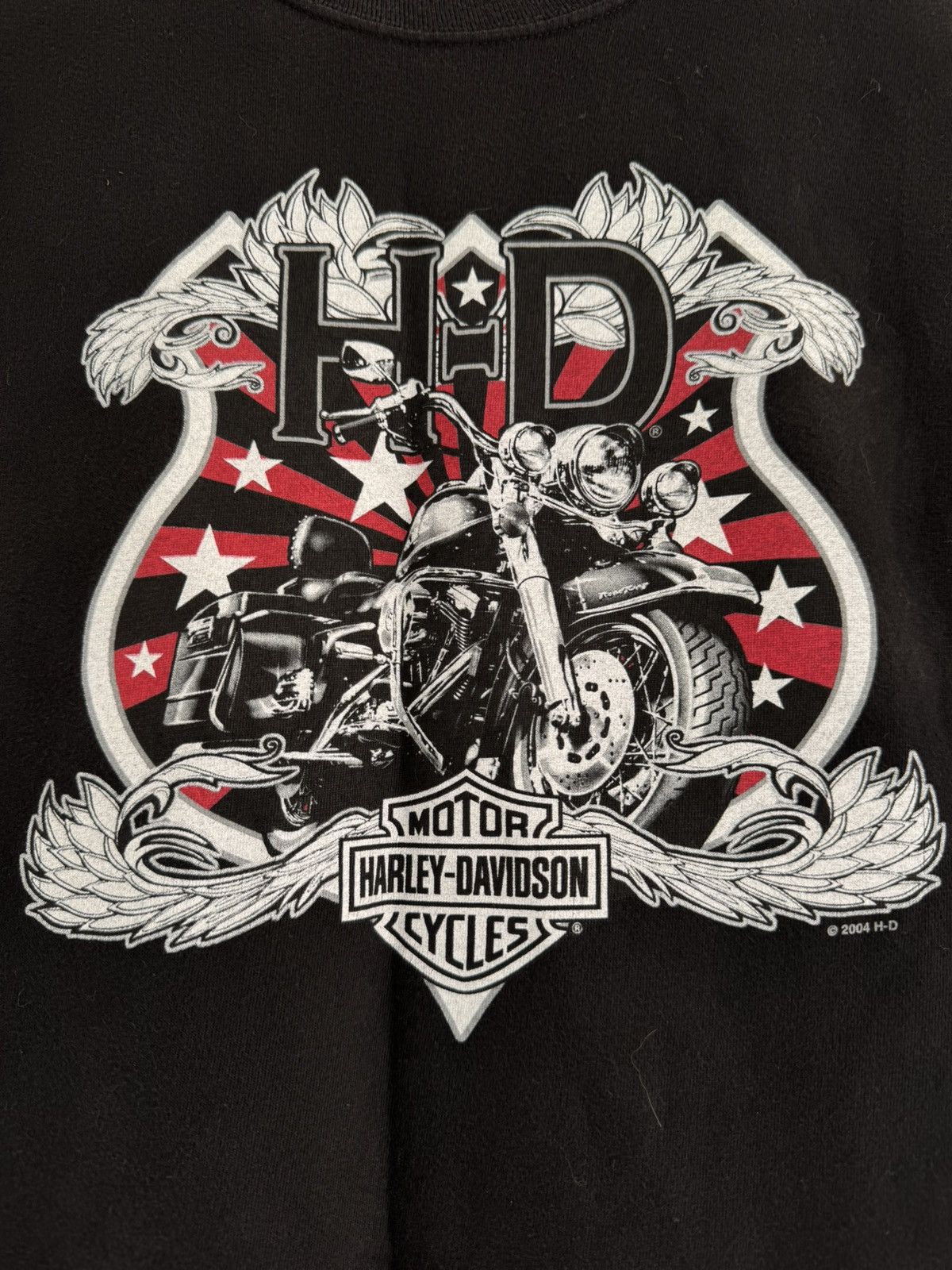 Harley Davidson Vintage Harley Davidson 2004 Chester Double Sided T-shirt Size US L / EU 52-54 / 3 - 8 Thumbnail