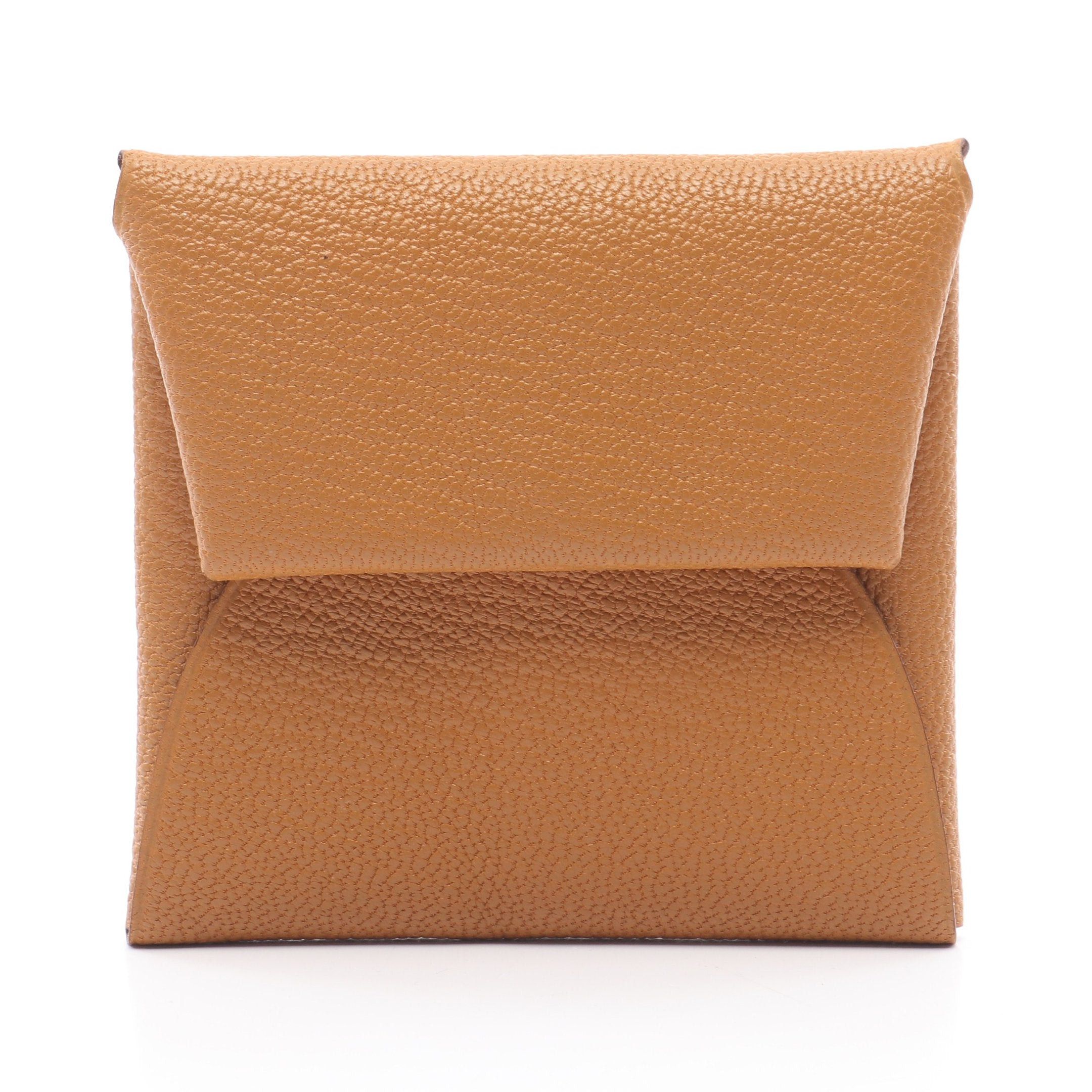 Hermes Hermes Bastia Sesame Coin Purse Chevre Light Brown Silver Hardware B Stamp Size ONE SIZE - 1 Thumbnail