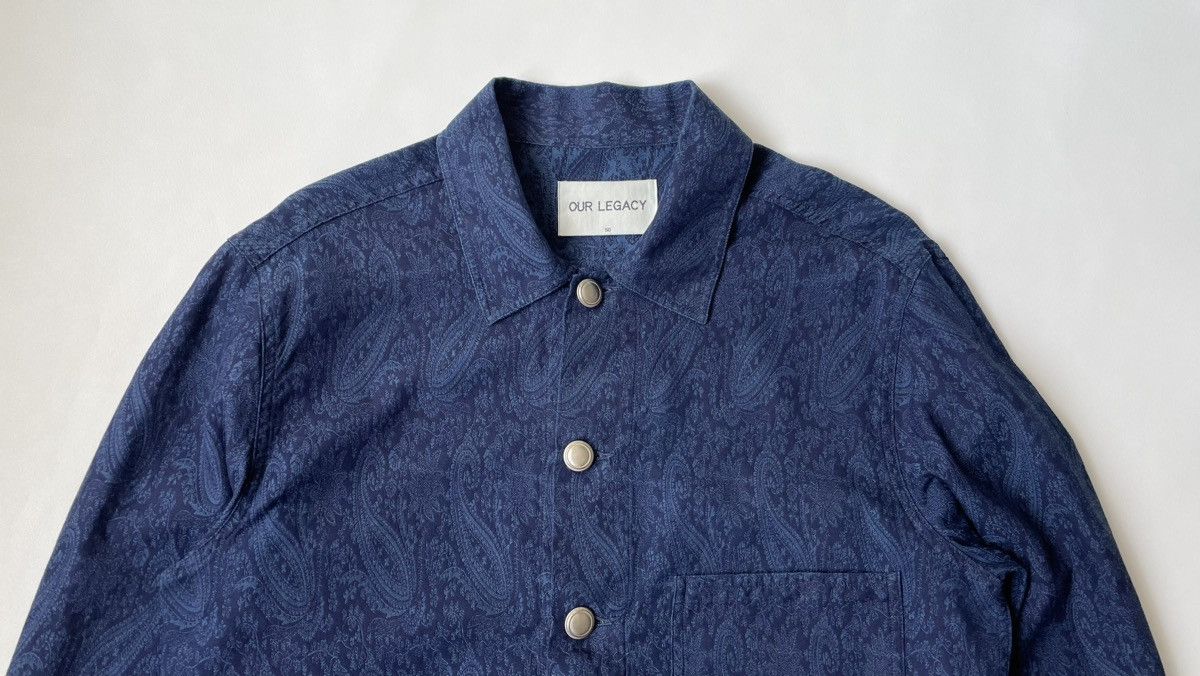Our Legacy ‘Indigo Paisley’ Denim Jacket Size US M / EU 48-50 / 2 - 2 Thumbnail