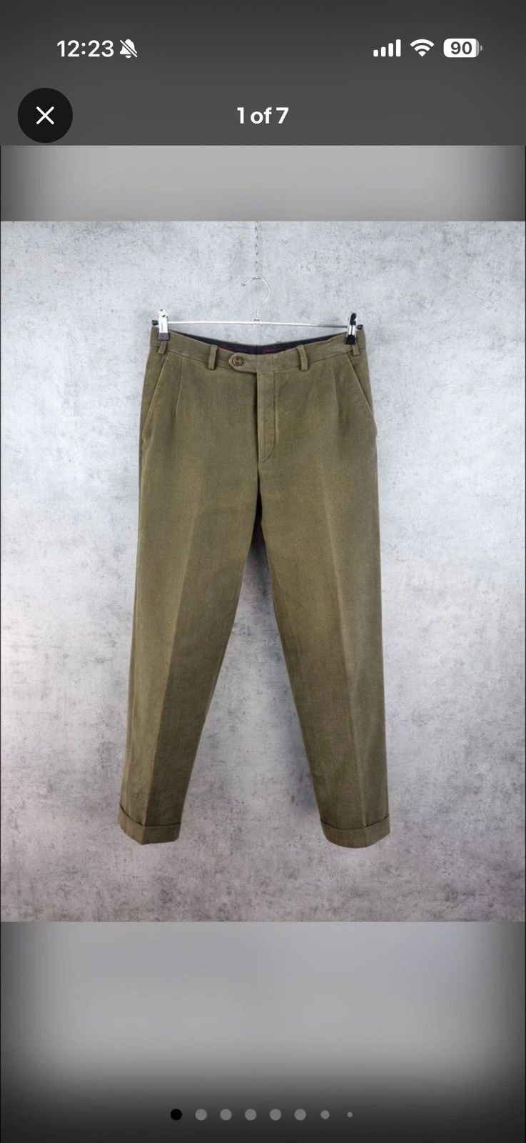 Brioni Olive chinos Size US 32 / EU 48 - 1 Thumbnail