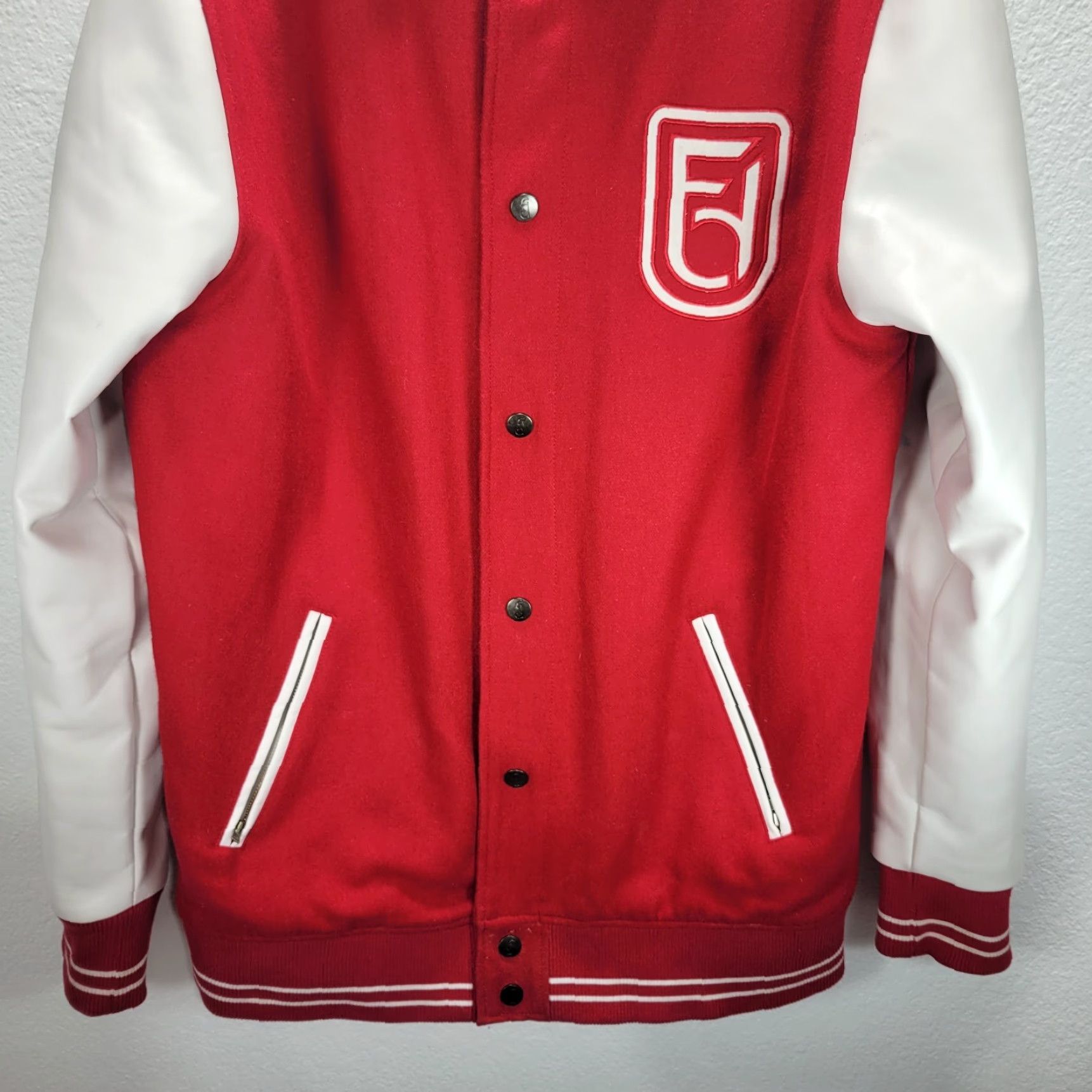 Vintage FDGear Ballers Club Varsity Competition Prize Winner Jacket Streetwear Red XL Mens Slim? Size US XL / EU 56 / 4 - 5 Thumbnail