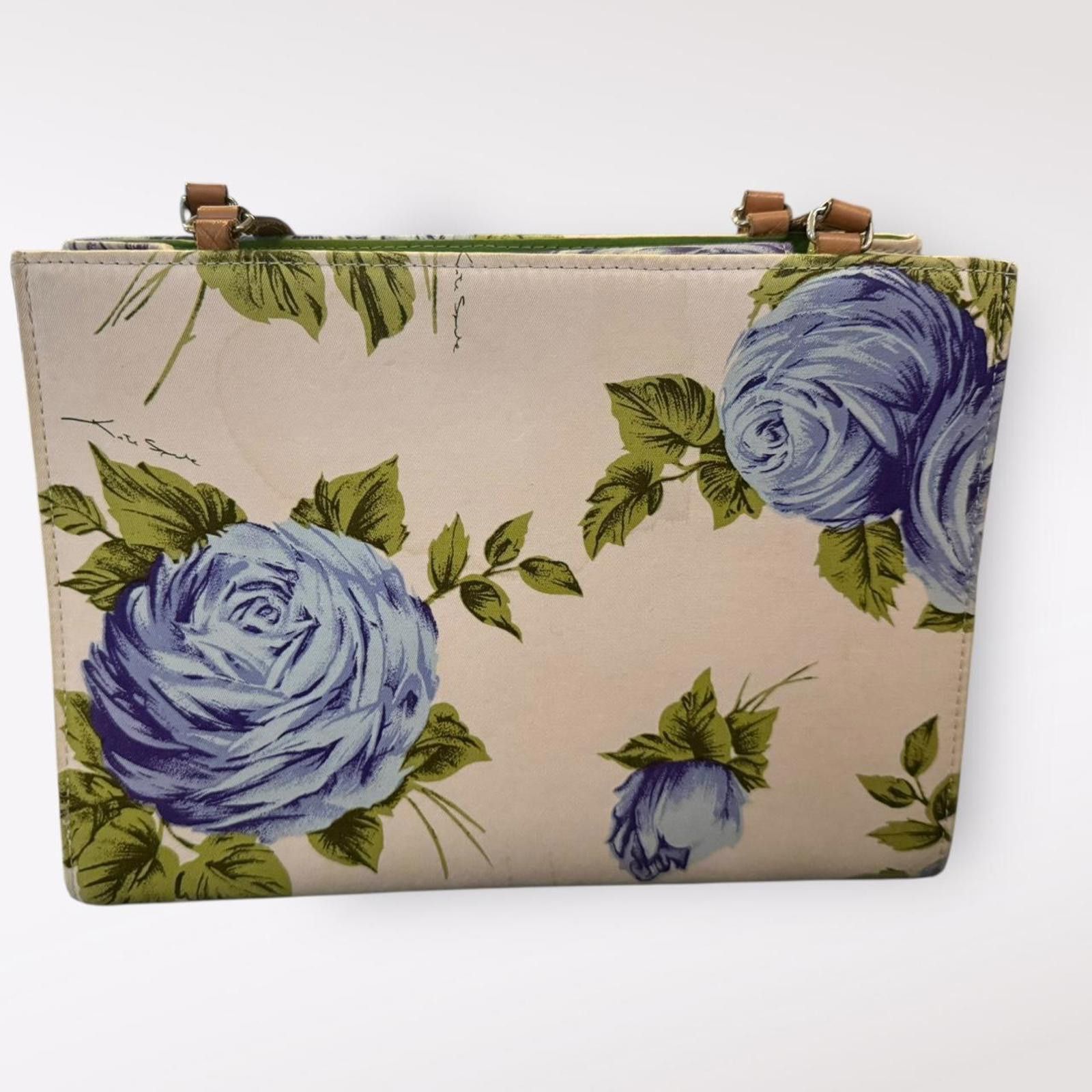 Kate Spade Kate Spade Sam Blue Cabbage Rose Shoulder Bag Size ONE SIZE - 2 Thumbnail