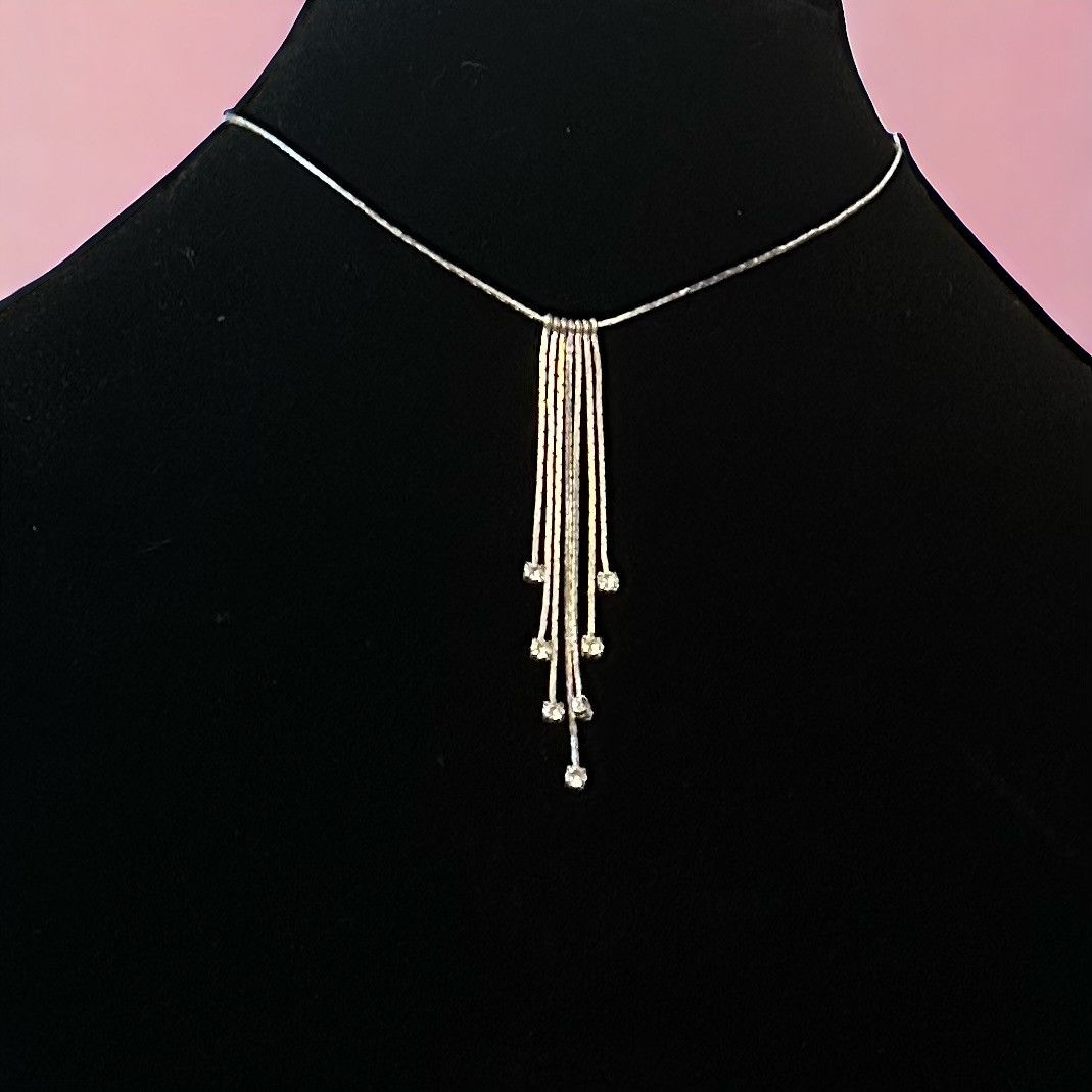 Other Silver tone fringe necklace Size ONE SIZE - 1 Thumbnail