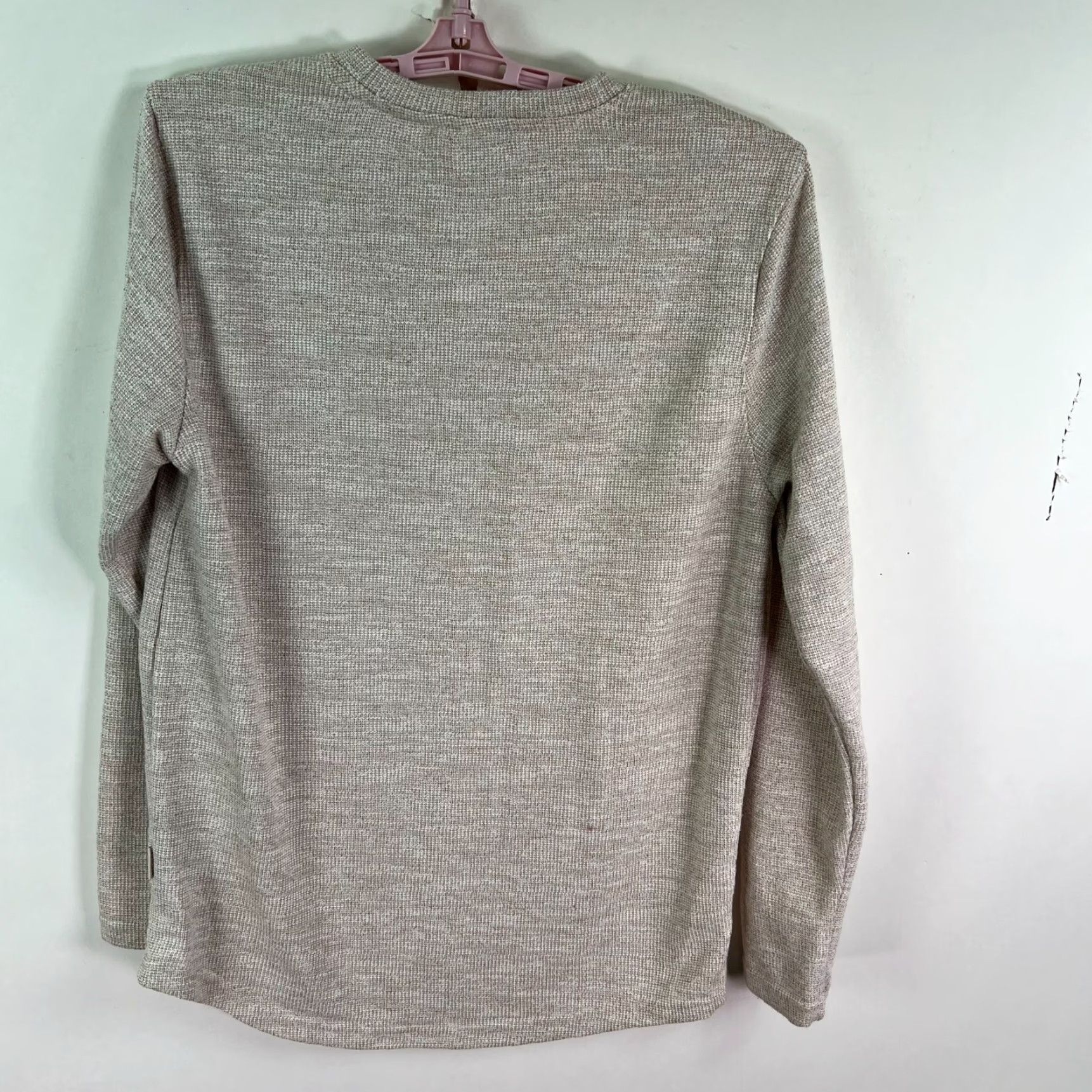 Vintage NOVA Heather Sweater Womens M Beige/Gold Cable-Knit Crew Neck Long Sleeve Casual Pullover 90s Style Knit 100% GENUINE US A SELLER MENSs Size M / US 6-8 / IT 42-44 - 4 Thumbnail