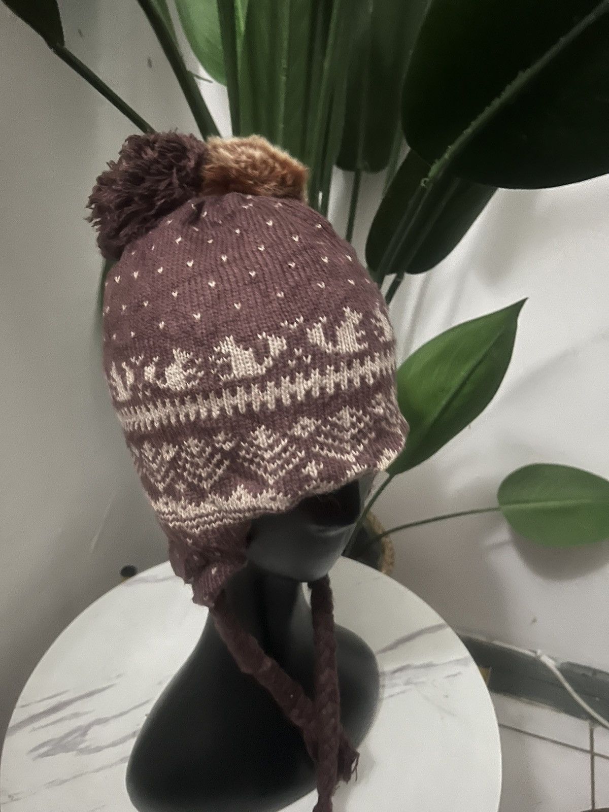 Vintage NAVAJO EAR FLAT BEANIE HAT Size ONE SIZE - 2 Thumbnail