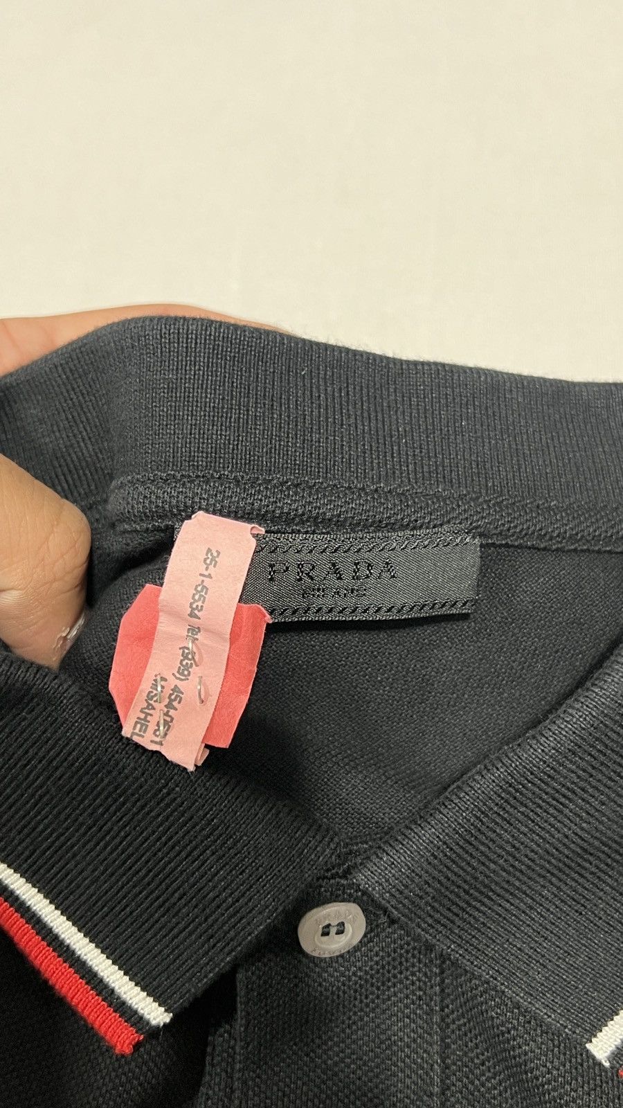 Prada Prada Pique Black Polo Shirt Size US XL / EU 56 / 4 - 10 Thumbnail