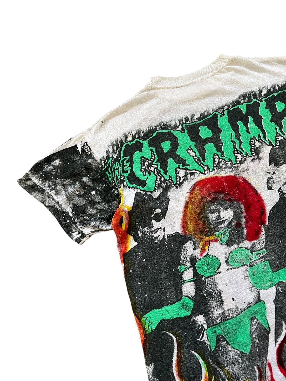 Band Tees Vintage 1980s Bootleg The Cramps Overprint Mosquitohead Size US M / EU 48-50 / 2 - 10 Thumbnail