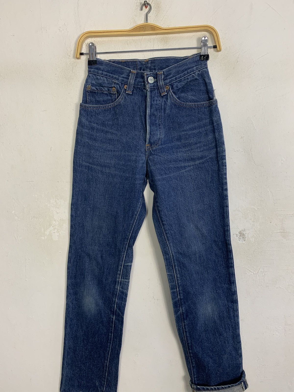 Levi's Vintage Clothing 70s 80s Lot 26501-0116 Denim Jeans Size 23" - 4 Thumbnail