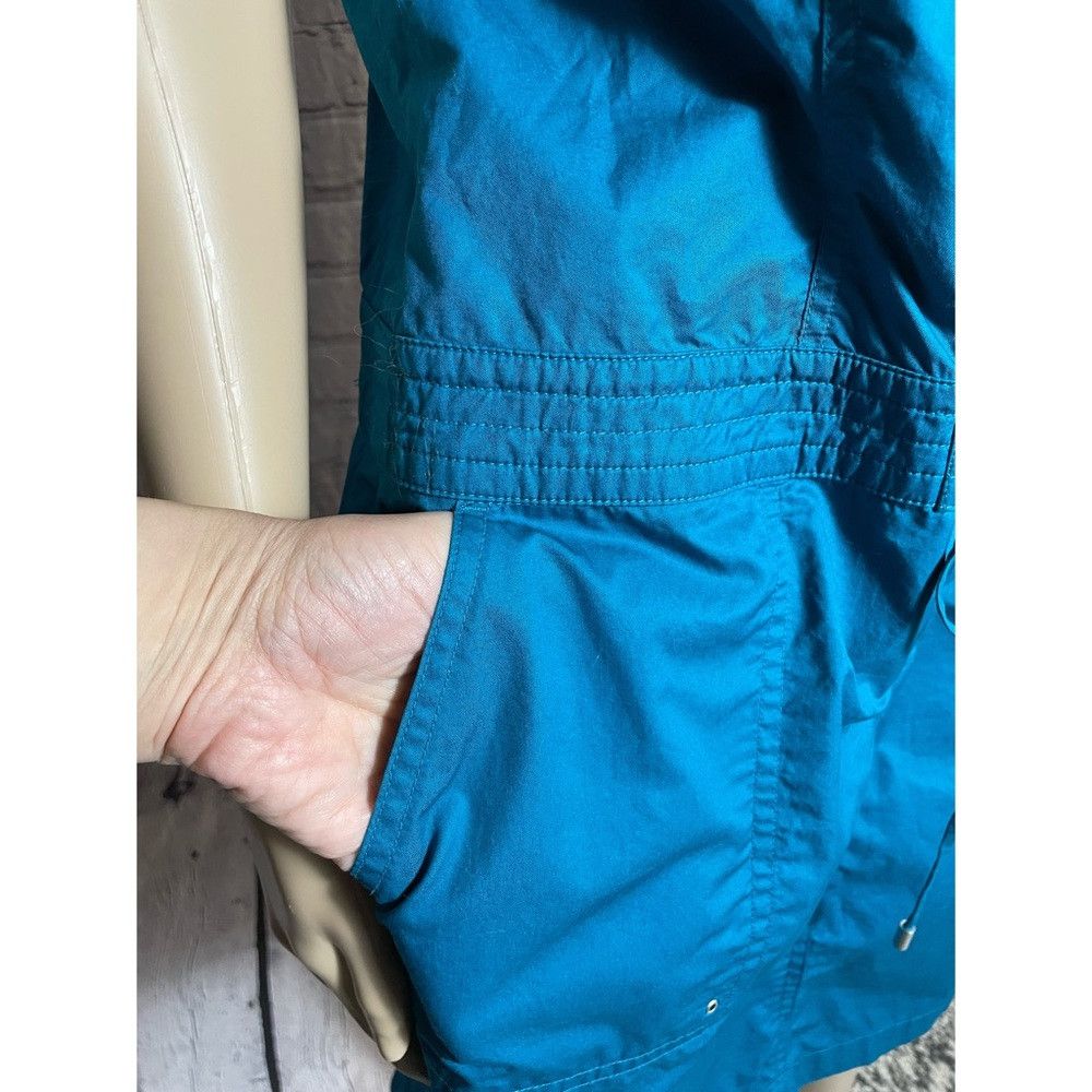 Calvin Klein Calvin Klein Cotton Drawstring Sleeveless Turquoise Mini Dr Size L / US 10 / IT 46 - 9 Thumbnail