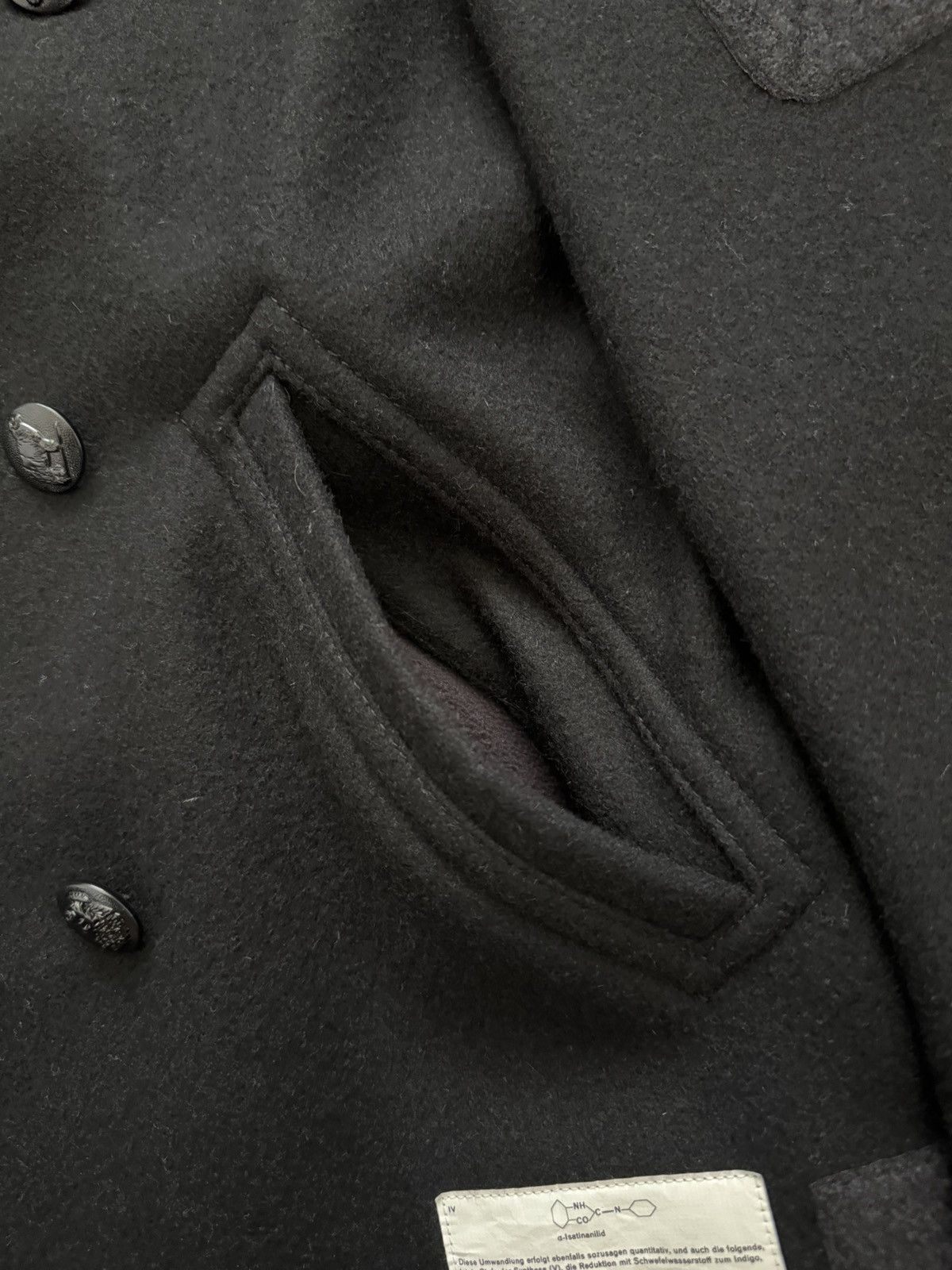 Undercover AW10 Undercover "Avakareta Life" Wool Patch Peacoat Size US M / EU 48-50 / 2 - 8 Thumbnail