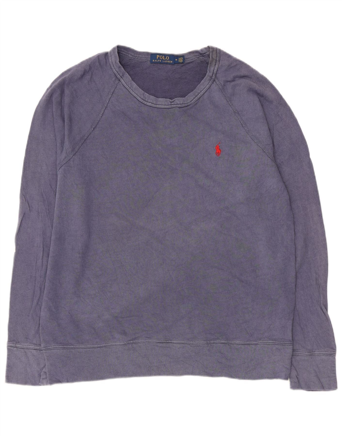 Polo Ralph Lauren Mens Sweatshirt Jumper Medium Blue Size US L / EU 52-54 / 3 - 1 Thumbnail