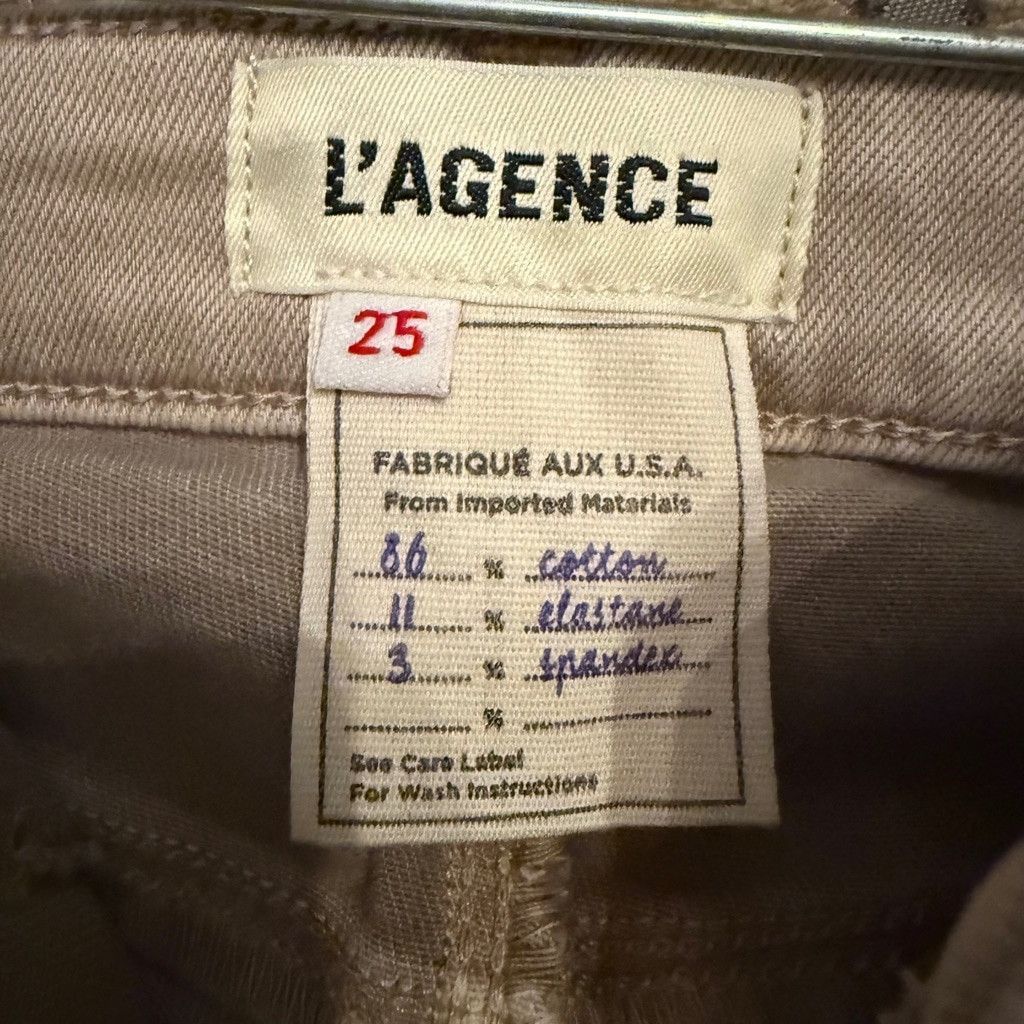 L'AGENCE Women's L'AGENCE Jeans, Size 25, Biscuit Size 25" / US 0 / IT 36 - 5 Thumbnail