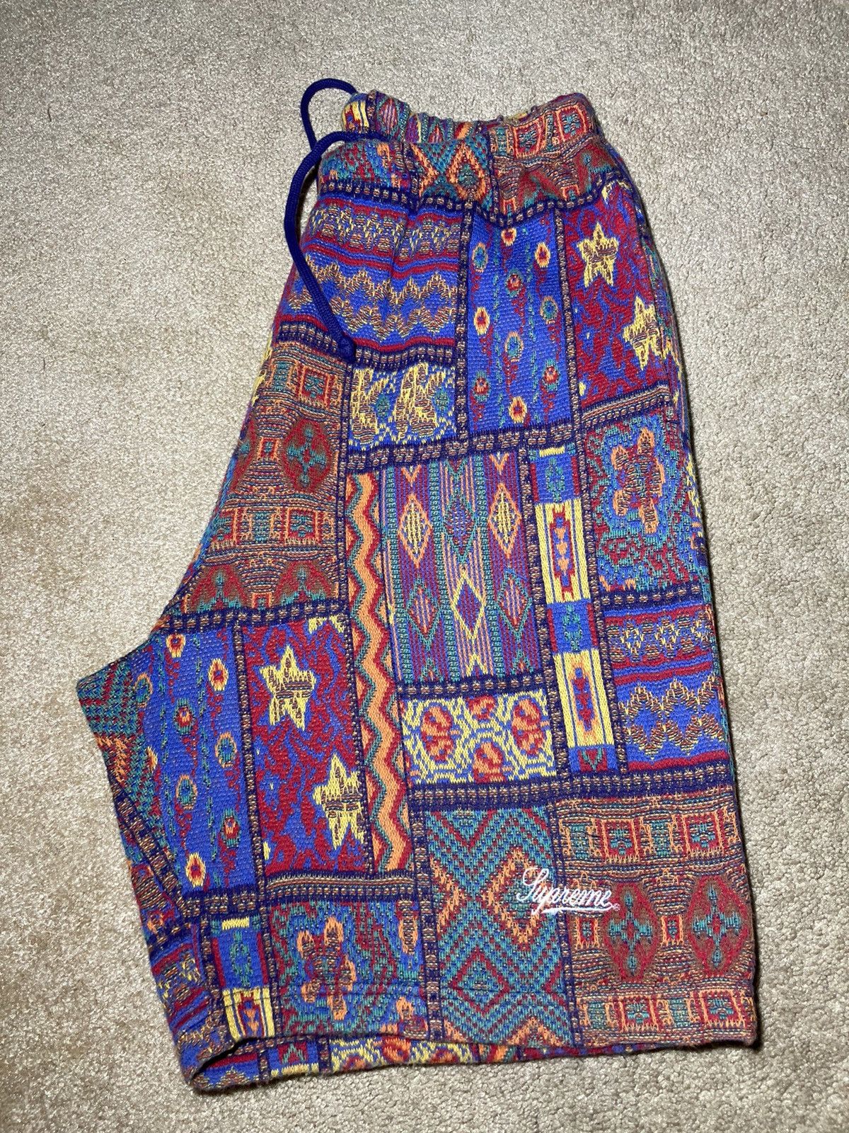 Supreme SS20 Supreme Patchwork Knit Ethnic Tribal Pattern Short 